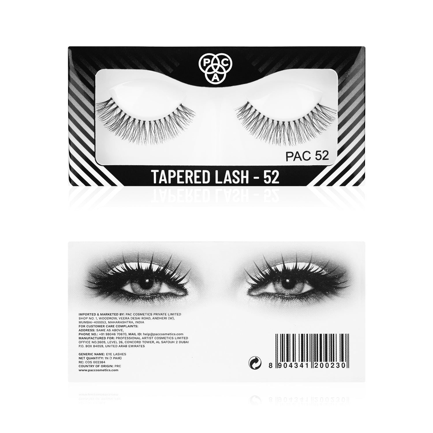 PAC Cosmetics Tapered Lash (1 Pair) #Color_52