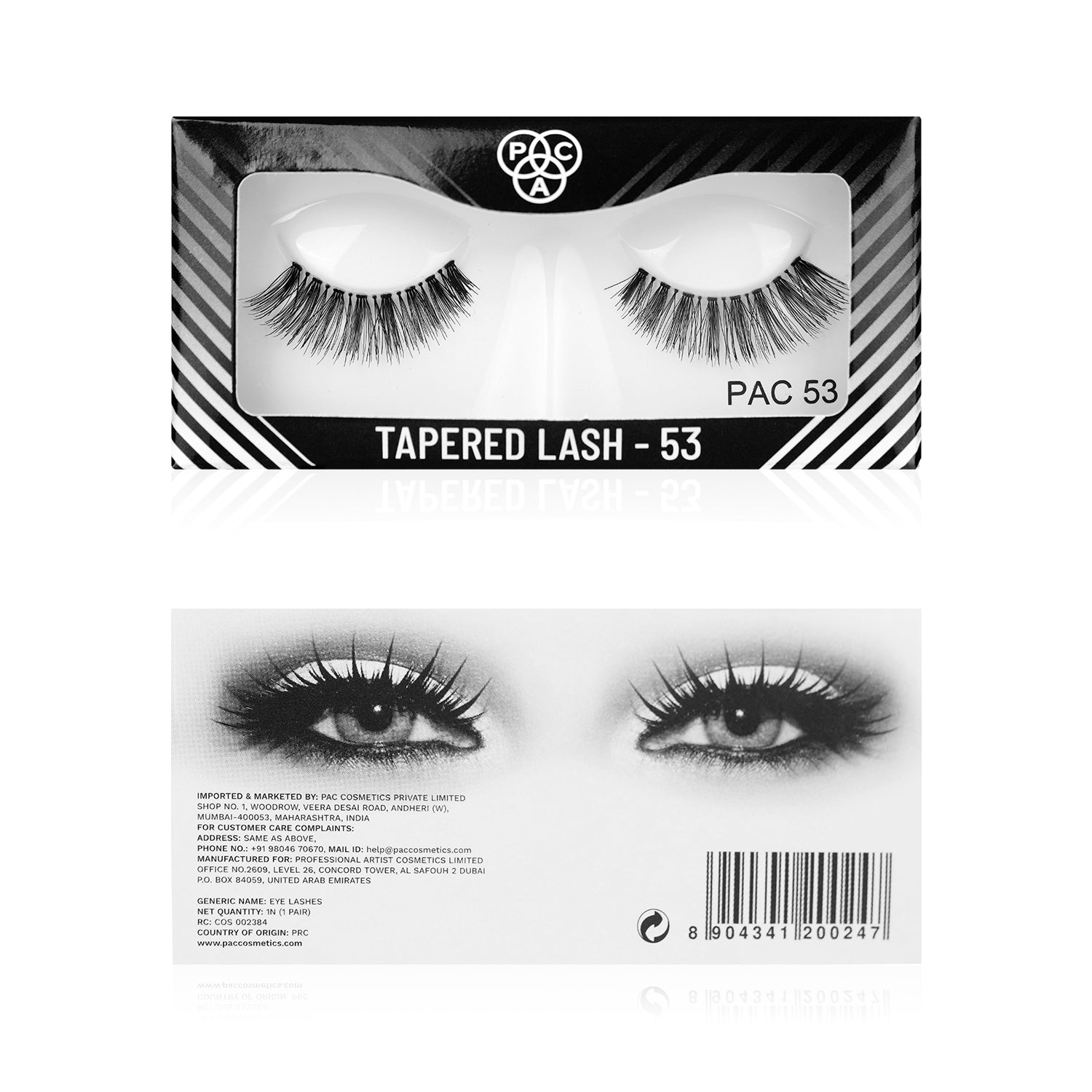 PAC Cosmetics Tapered Lash (1 Pair) #Color_53