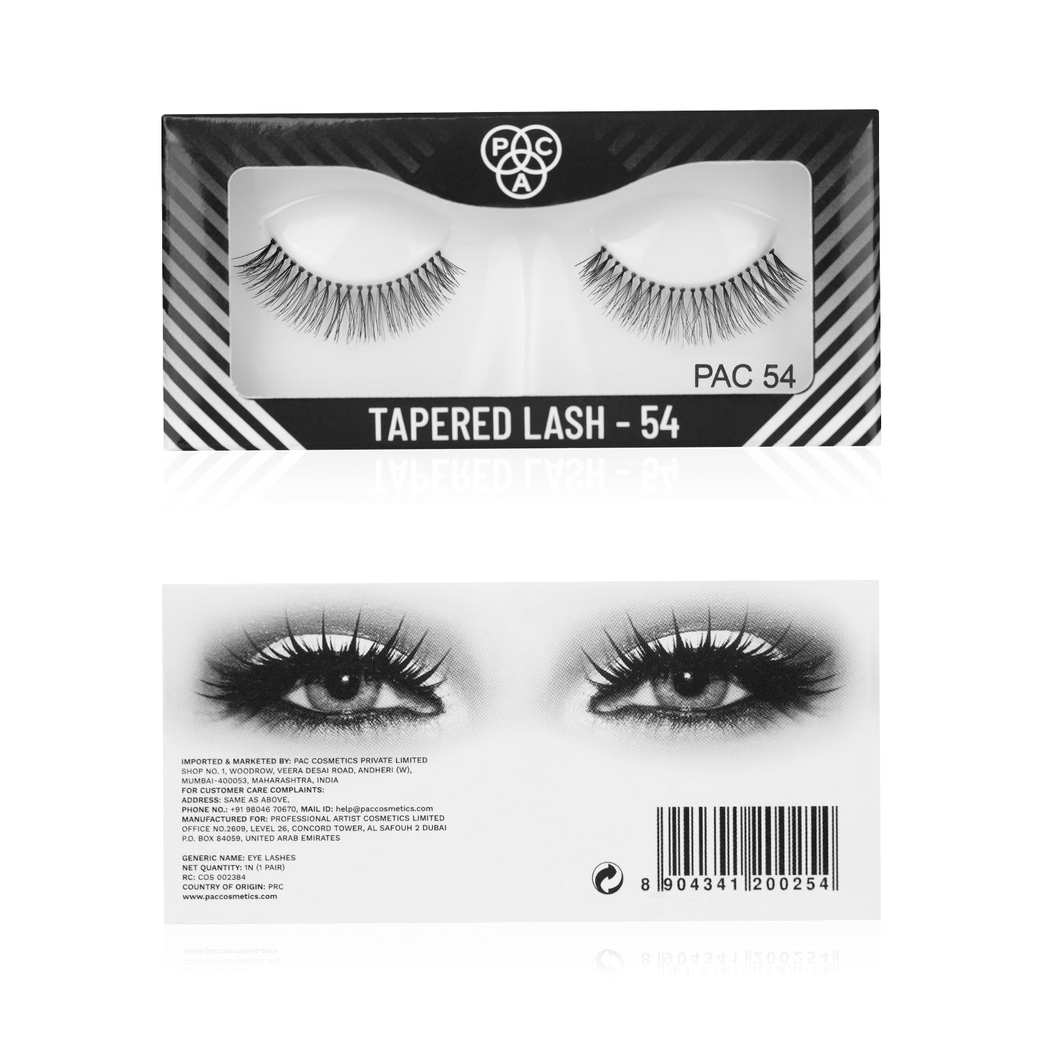 PAC Cosmetics Tapered Lash (1 Pair) #Color_54
