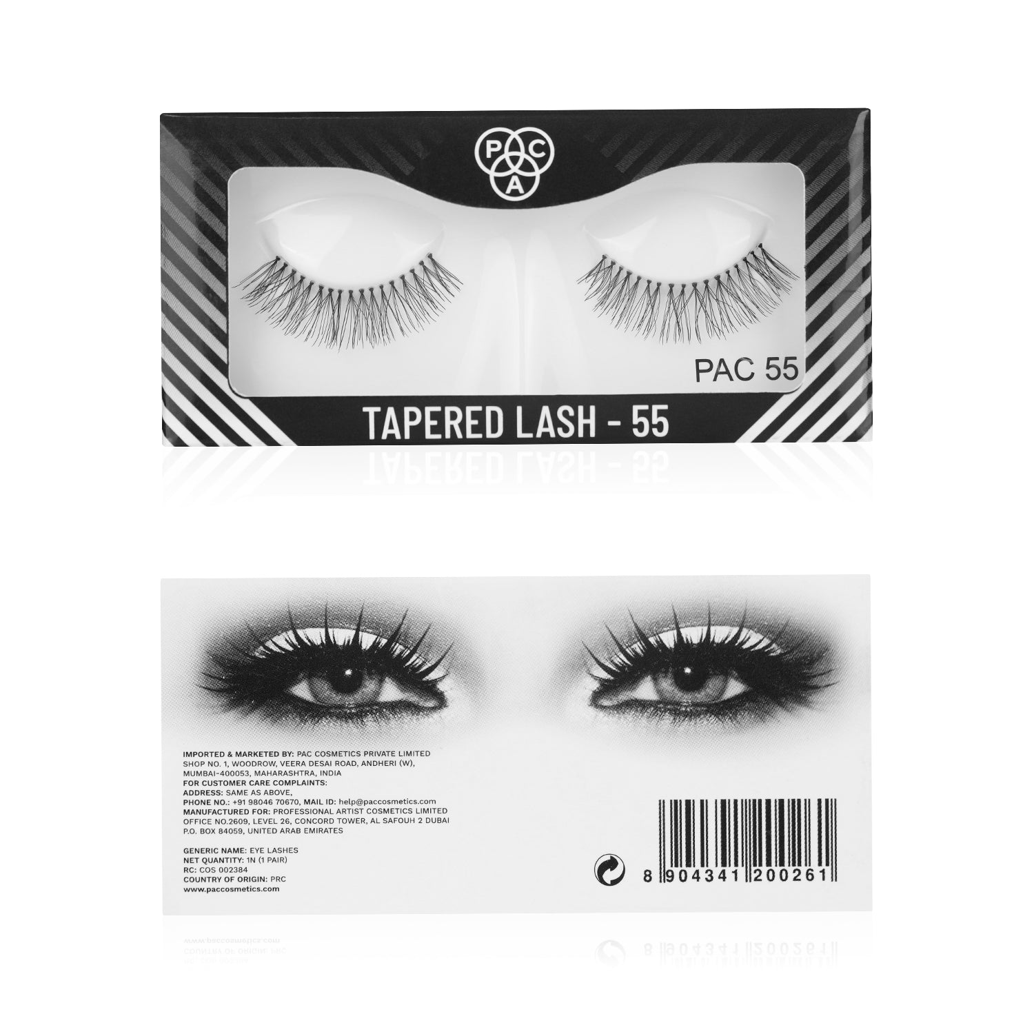 PAC Cosmetics Tapered Lash (1 Pair) #Color_55