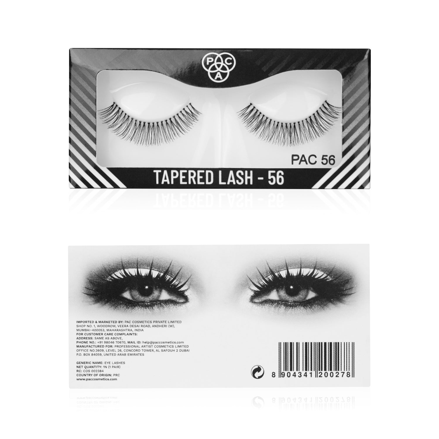 PAC Cosmetics Tapered Lash (1 Pair) #Color_56