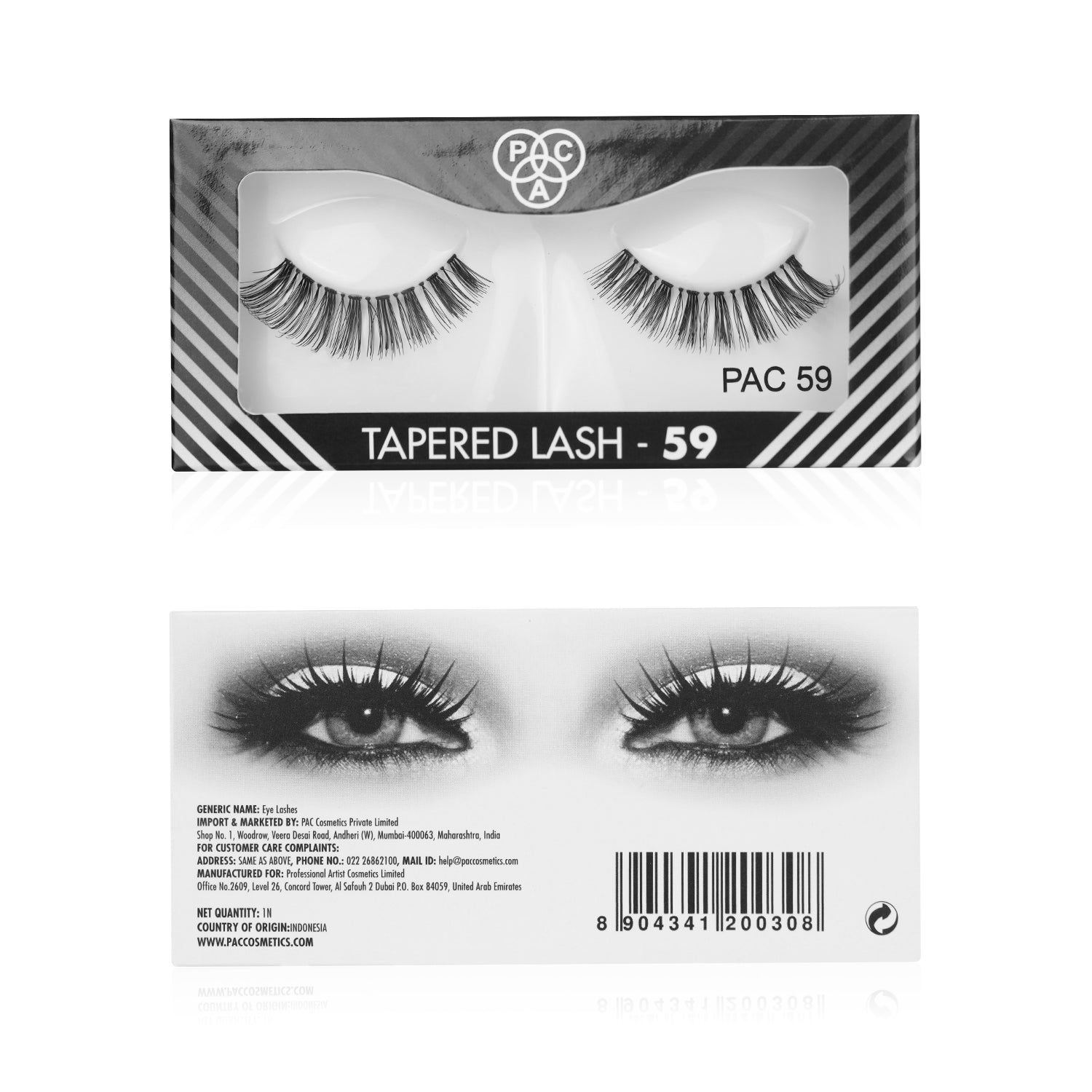 PAC Cosmetics Tapered Lash (1 Pair) #Color_59