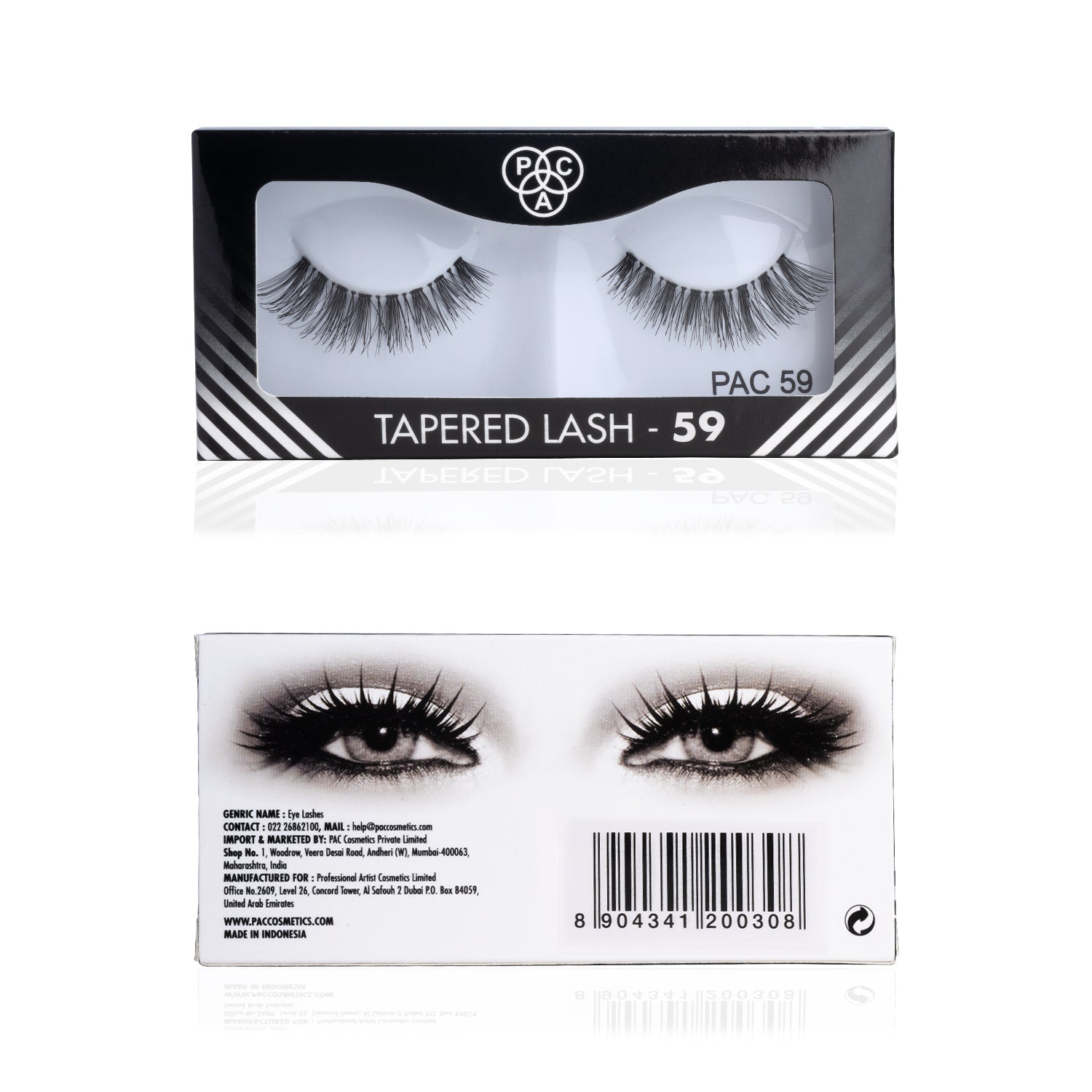 PAC Cosmetics Tapered Lash (1 Pair) #Color_59
