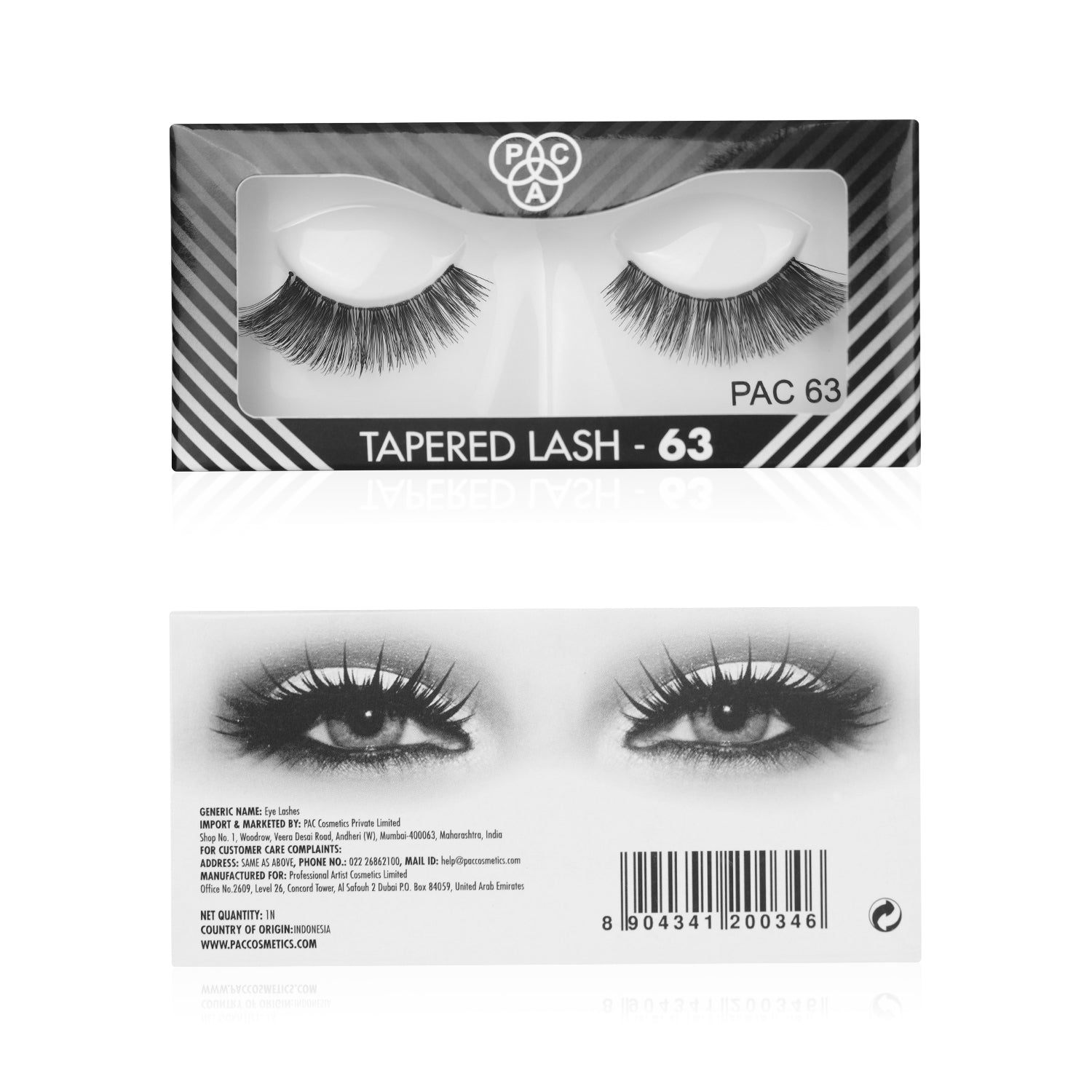 PAC Cosmetics Tapered Lash (1 Pair) #Color_63