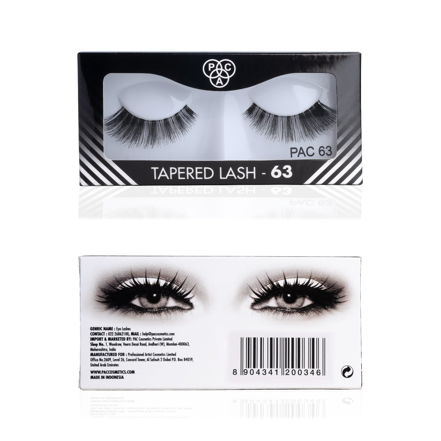 PAC Cosmetics Tapered Lash (1 Pair) #Color_63