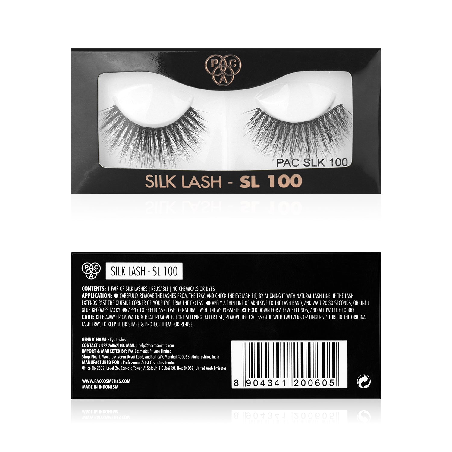 PAC Cosmetics Silk Lash (1 Pair) #Color_SL100