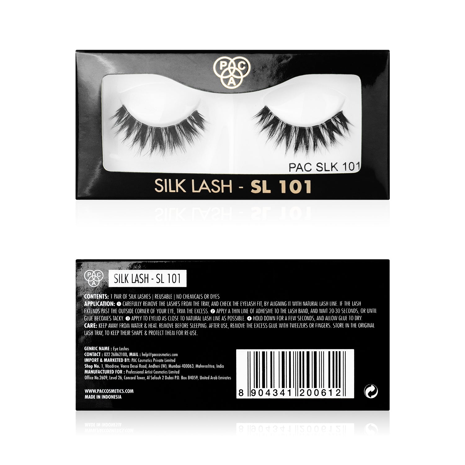 PAC Cosmetics Silk Lash (1 Pair) #Color_SL101
