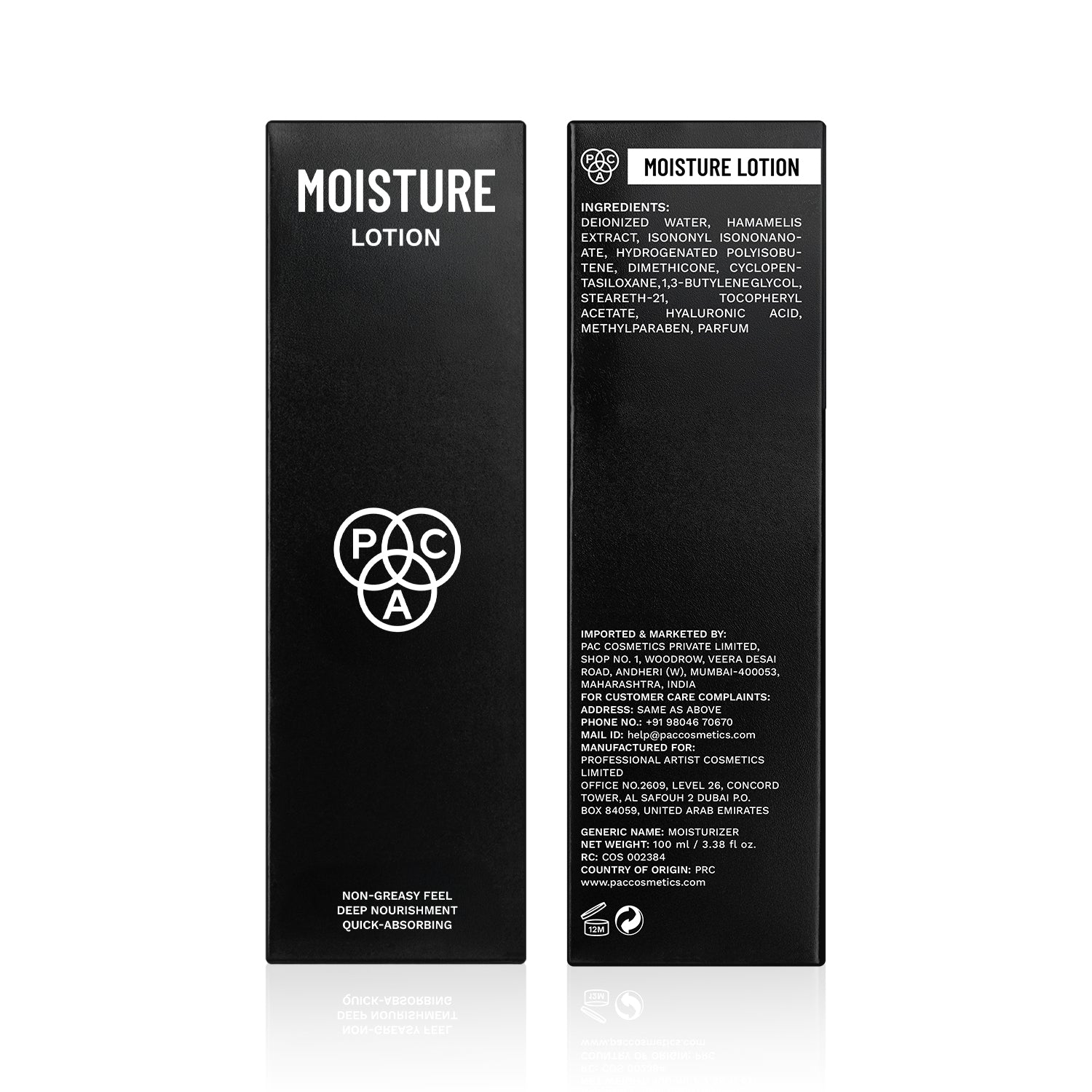 PAC Cosmetics Moisture Lotion (150 ml)
