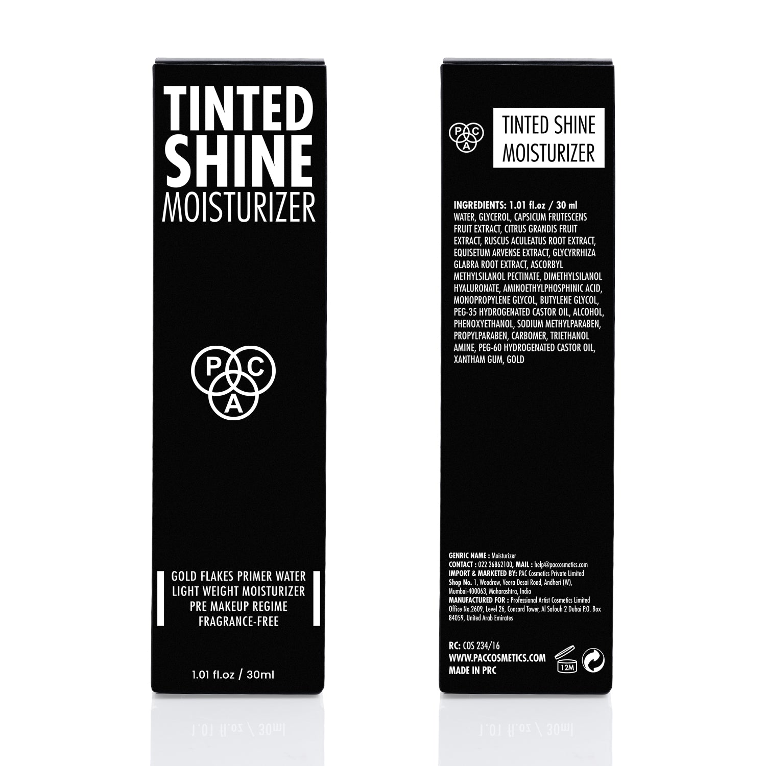 PAC Cosmetics Tinted Shine Moisturizer (30 ml)