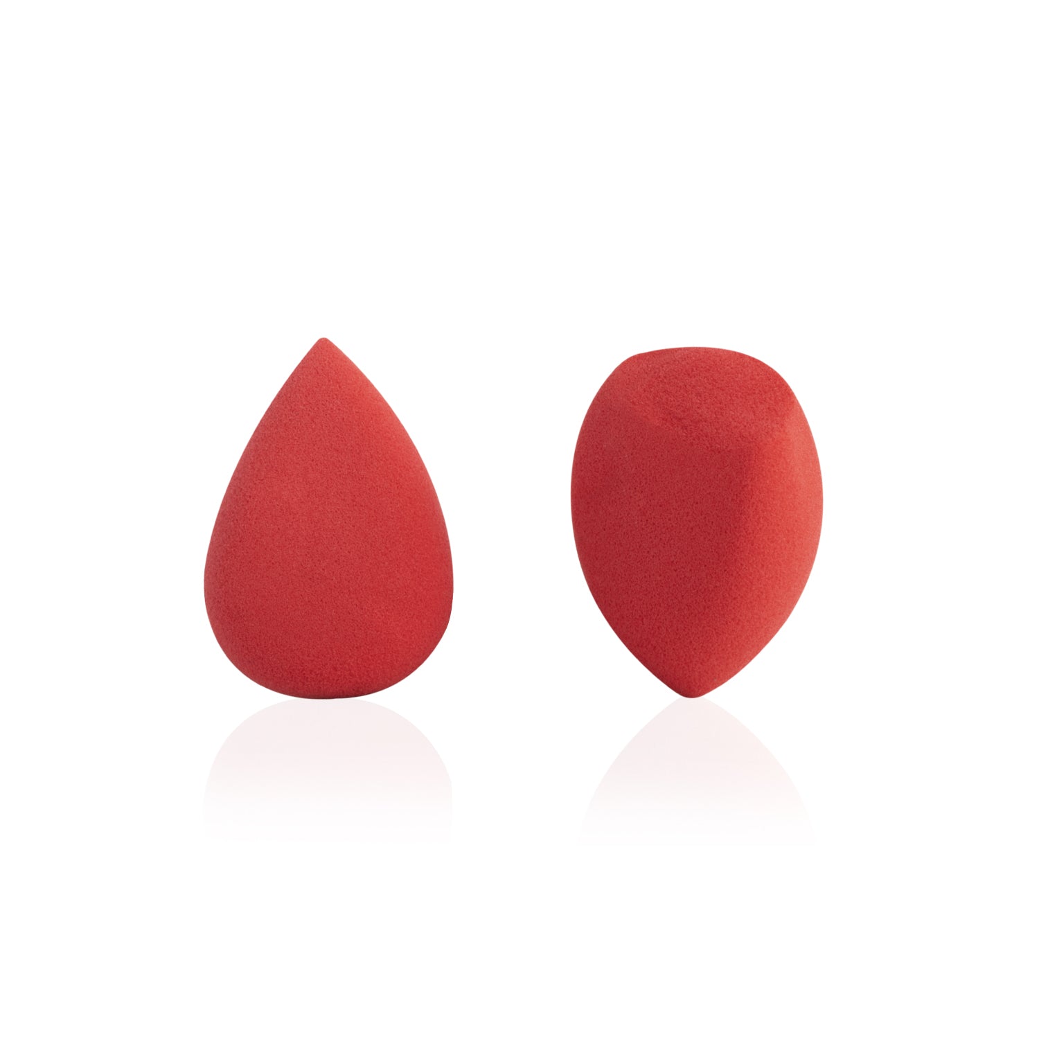 PAC Cosmetics Mini Sponge Set (Water Drop, Olive Cut) (Red) (2 Pc)