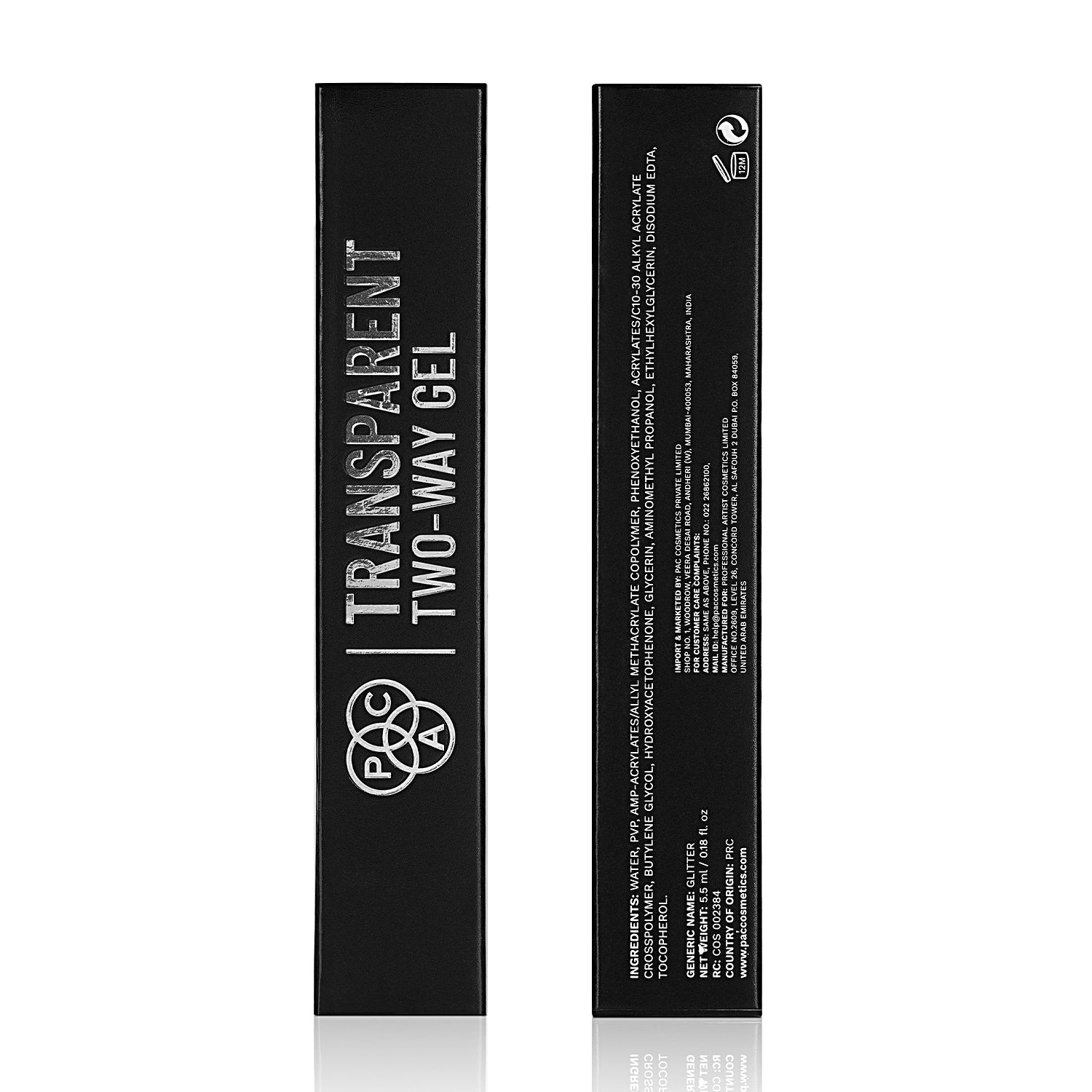PAC Cosmetics Transparent Two Way Gel (9 ml)