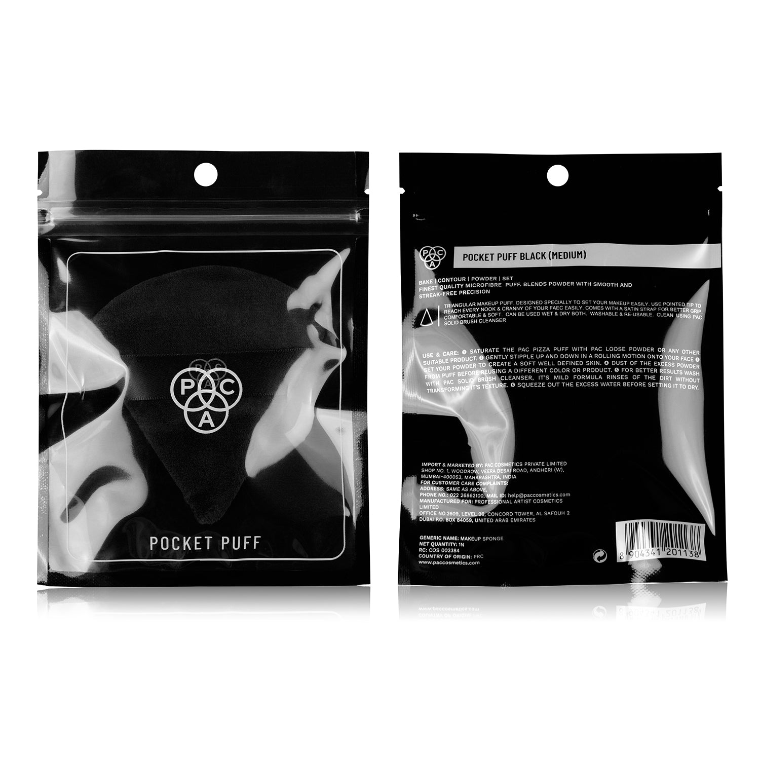 PAC Cosmetics Pocket Puff (Medium) (1 Pc)