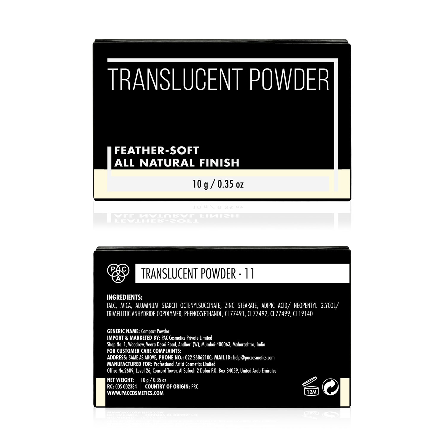 PAC Cosmetics Translucent Powder #Size_10 gm+#Color_11
