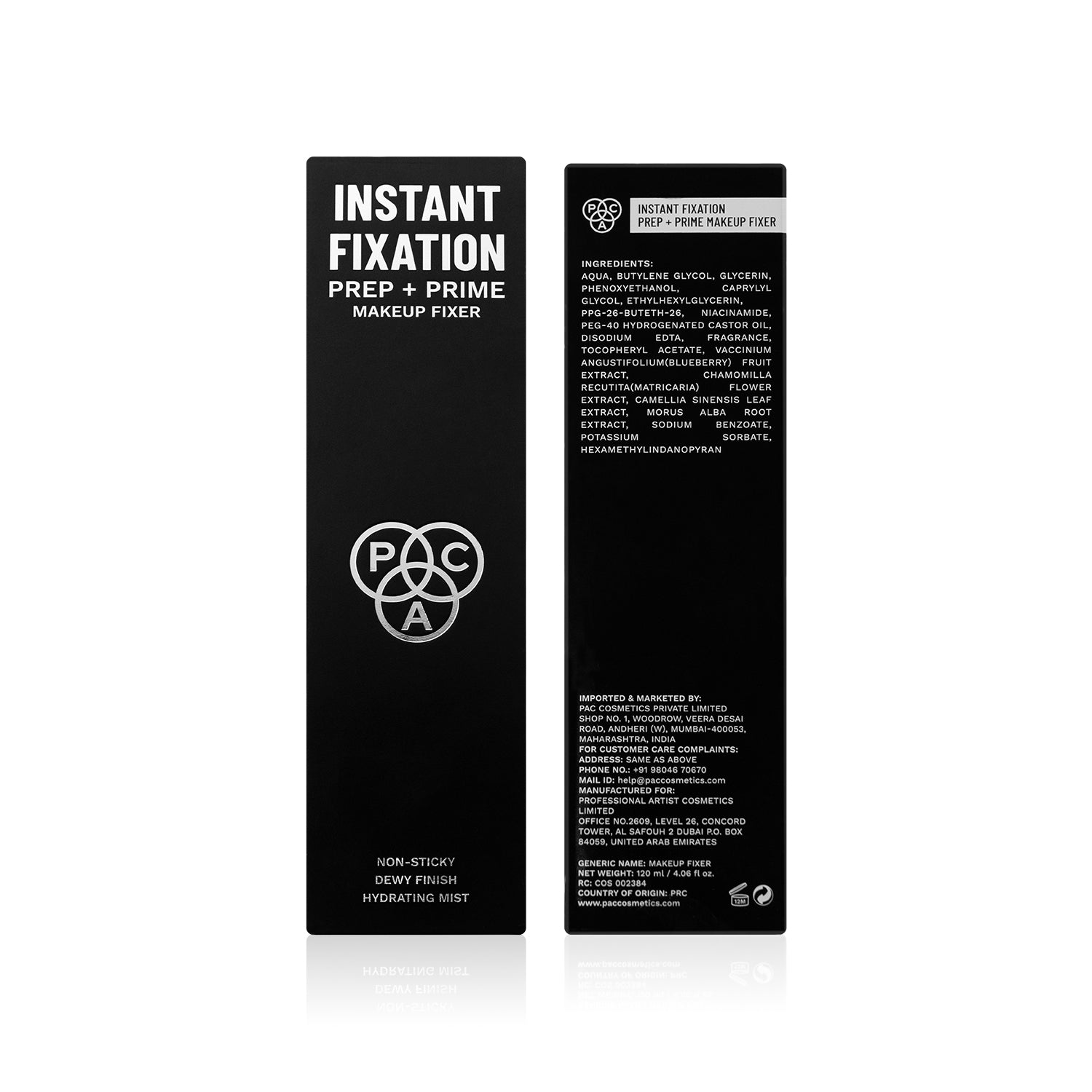 PAC Cosmetics Instant Fixation Prep + Prime Makeup Fixer #Size_120 ml