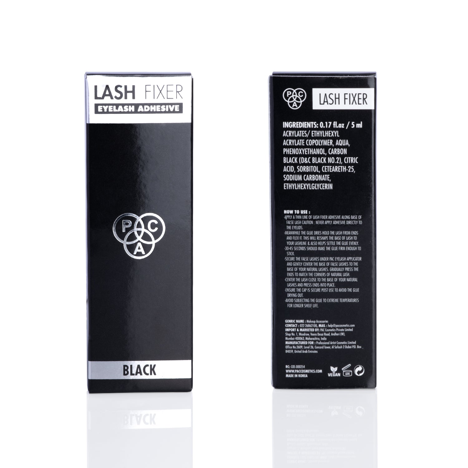 PAC Cosmetics Lash Fixer Eyelash Adhesive #Color_Black