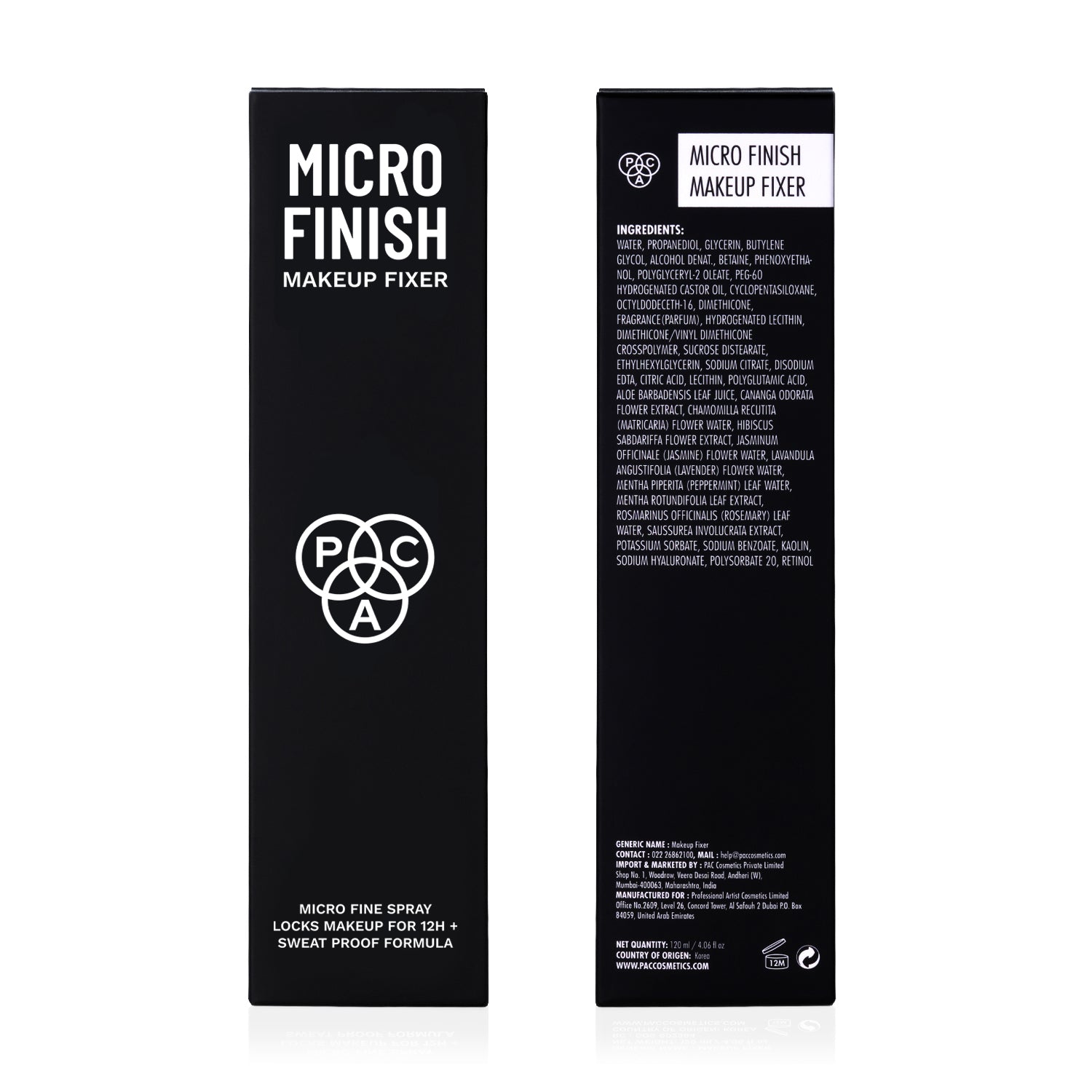 PAC Cosmetics Micro Finish Makeup Fixer (120 ml)