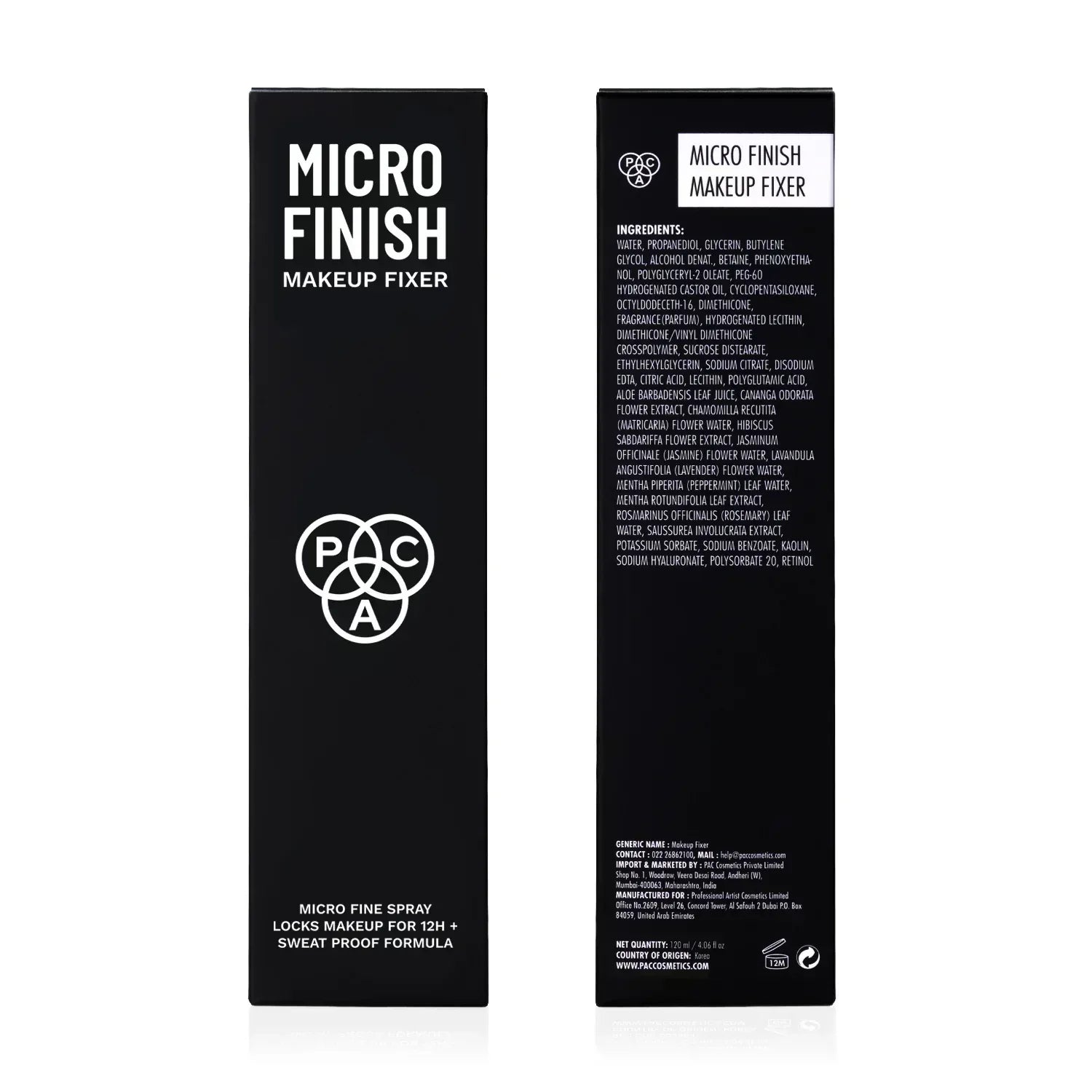 PAC Cosmetics Micro Finish Makeup Fixer (120 ml)
