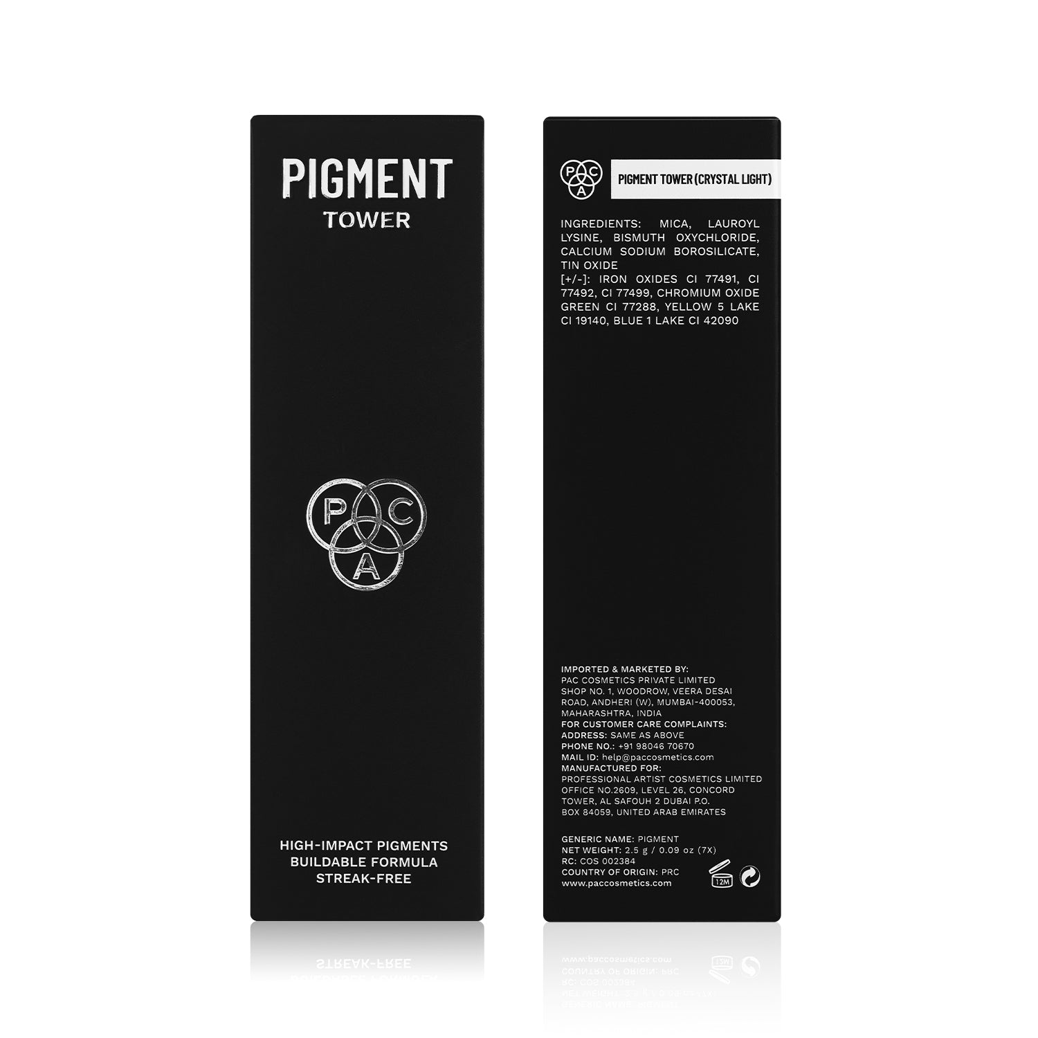 PAC Cosmetics Pigment Tower (7 in 1) (2.5 gm) #Color_Crystal Light