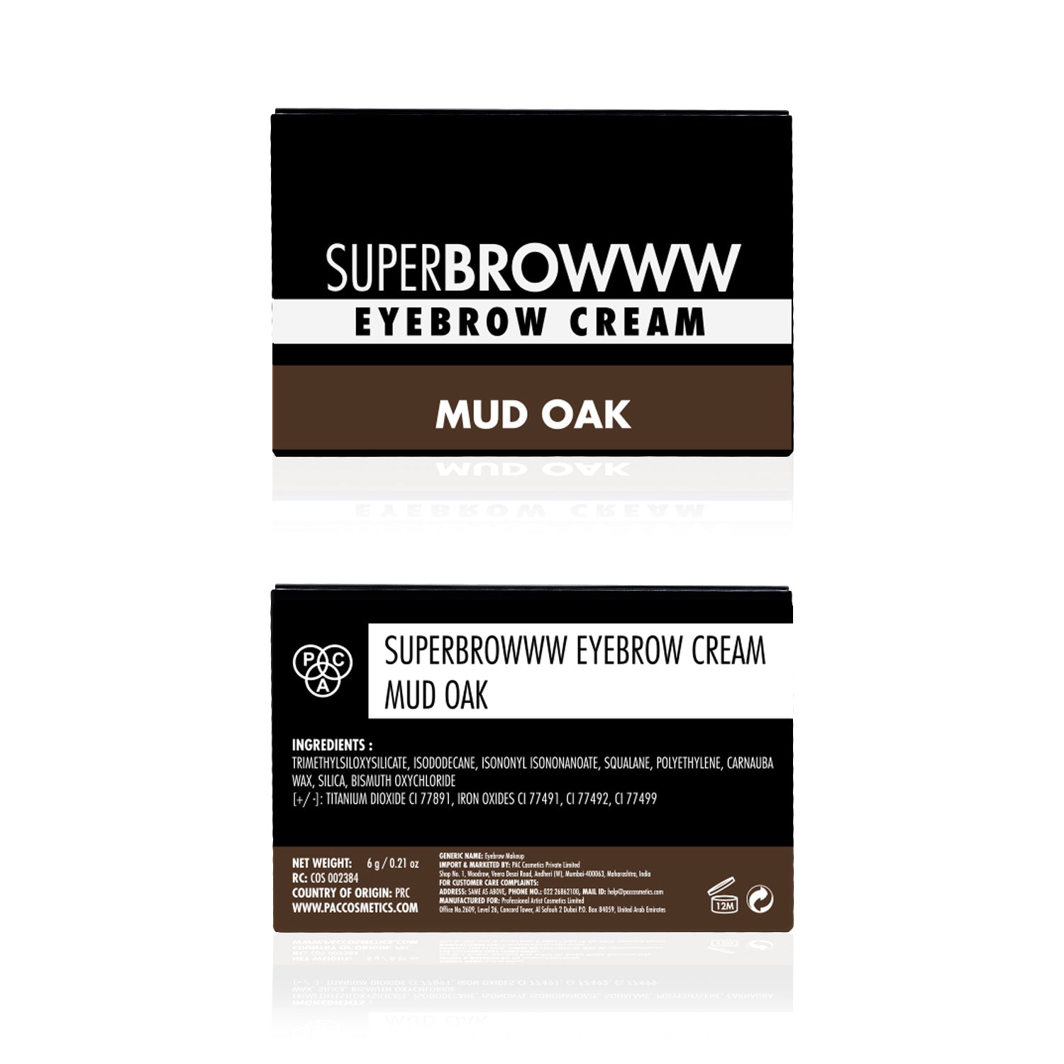 PAC Cosmetics SuperBrowww Cream (6 gm) #Color_Mud Oak