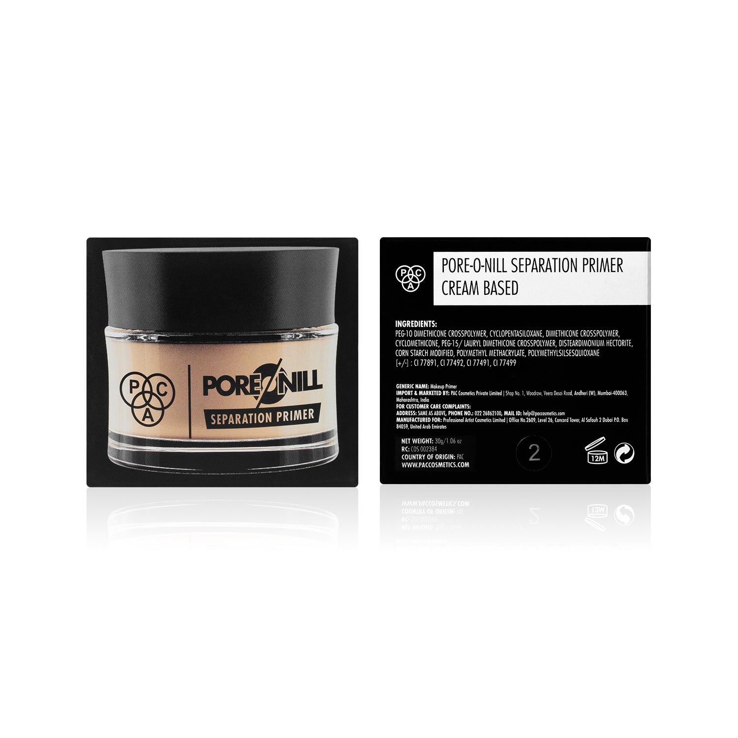 PAC Cosmetics Pore-O-Nill Separation Primer (35 gm) (Cream Based Based)