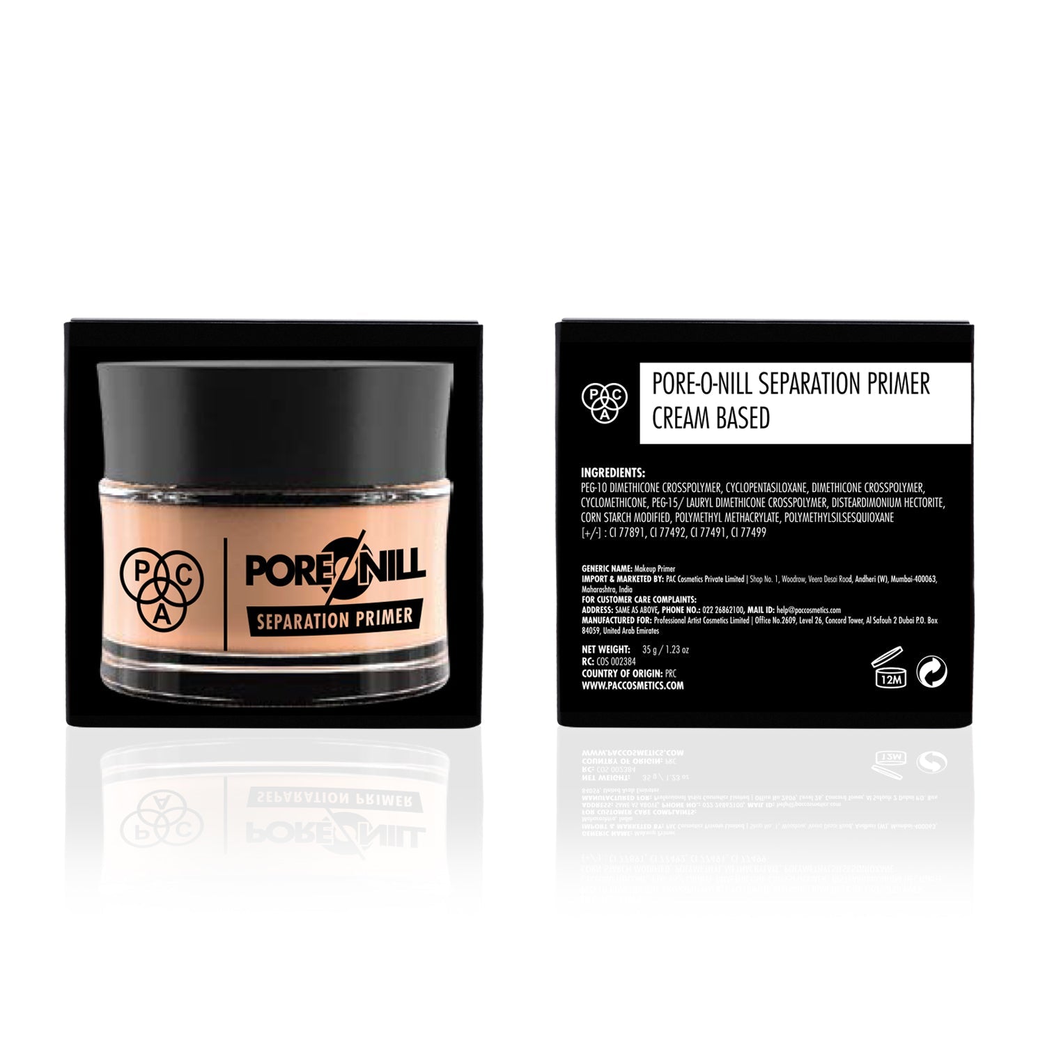 PAC Cosmetics Pore-O-Nill Separation Primer (35 gm) (Cream Based Based)