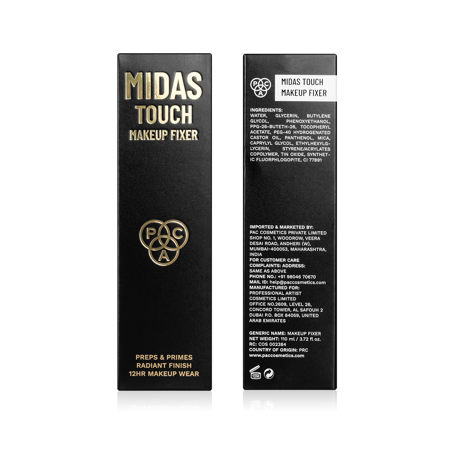PAC Cosmetics Midas Touch Makeup Fixer (110 ml)