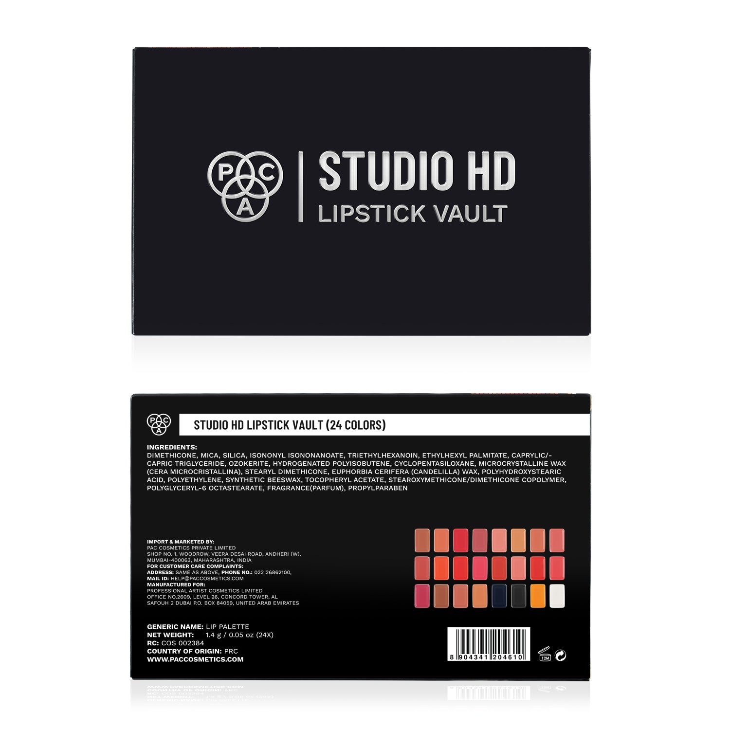 PAC Cosmetics Studio HD Lipstick Vault X24 (1.4 gm)