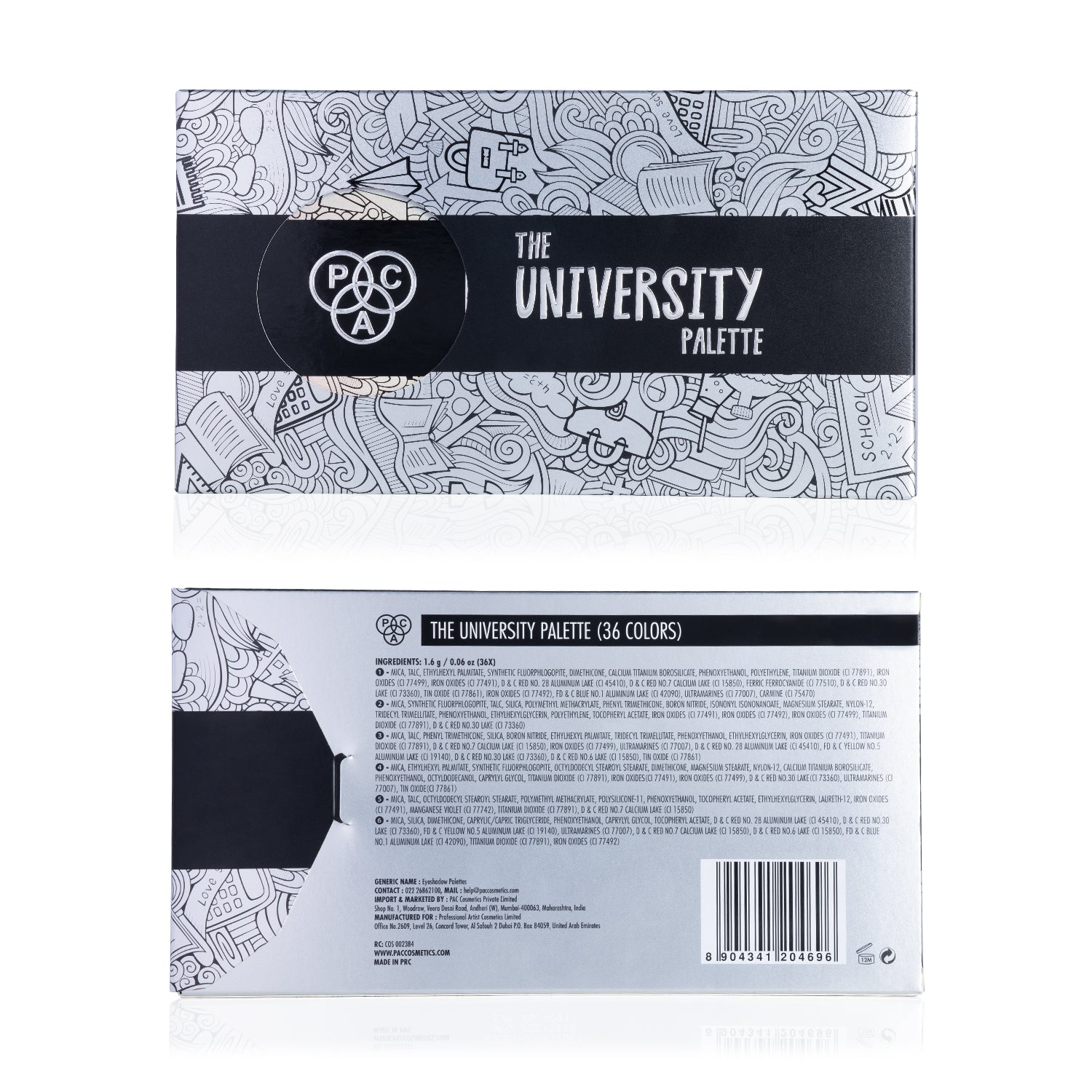 PAC Cosmetics The University Palette X36 (1.6 gm)