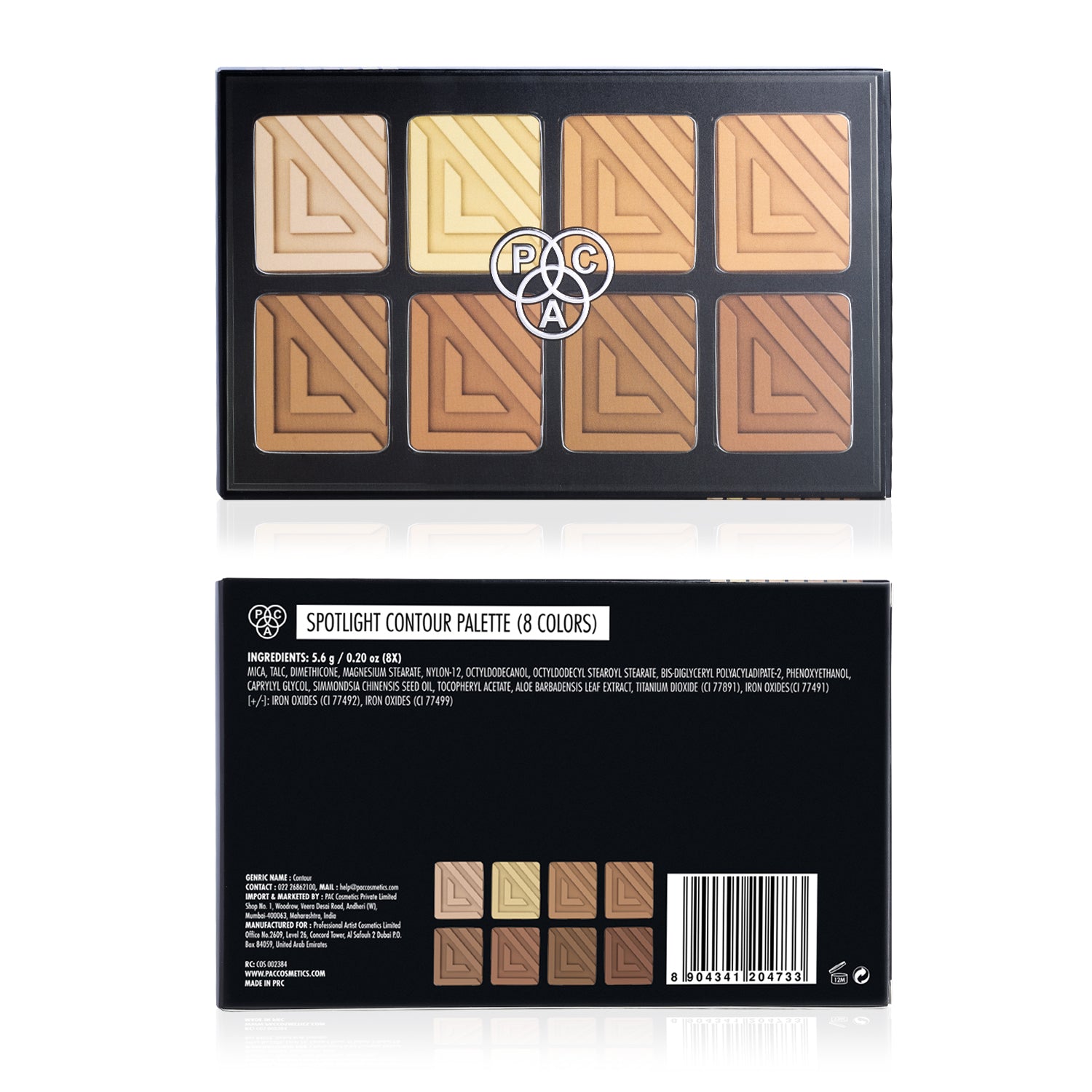 PAC Cosmetics Spotlight Contour Palette X8 (16 gm )