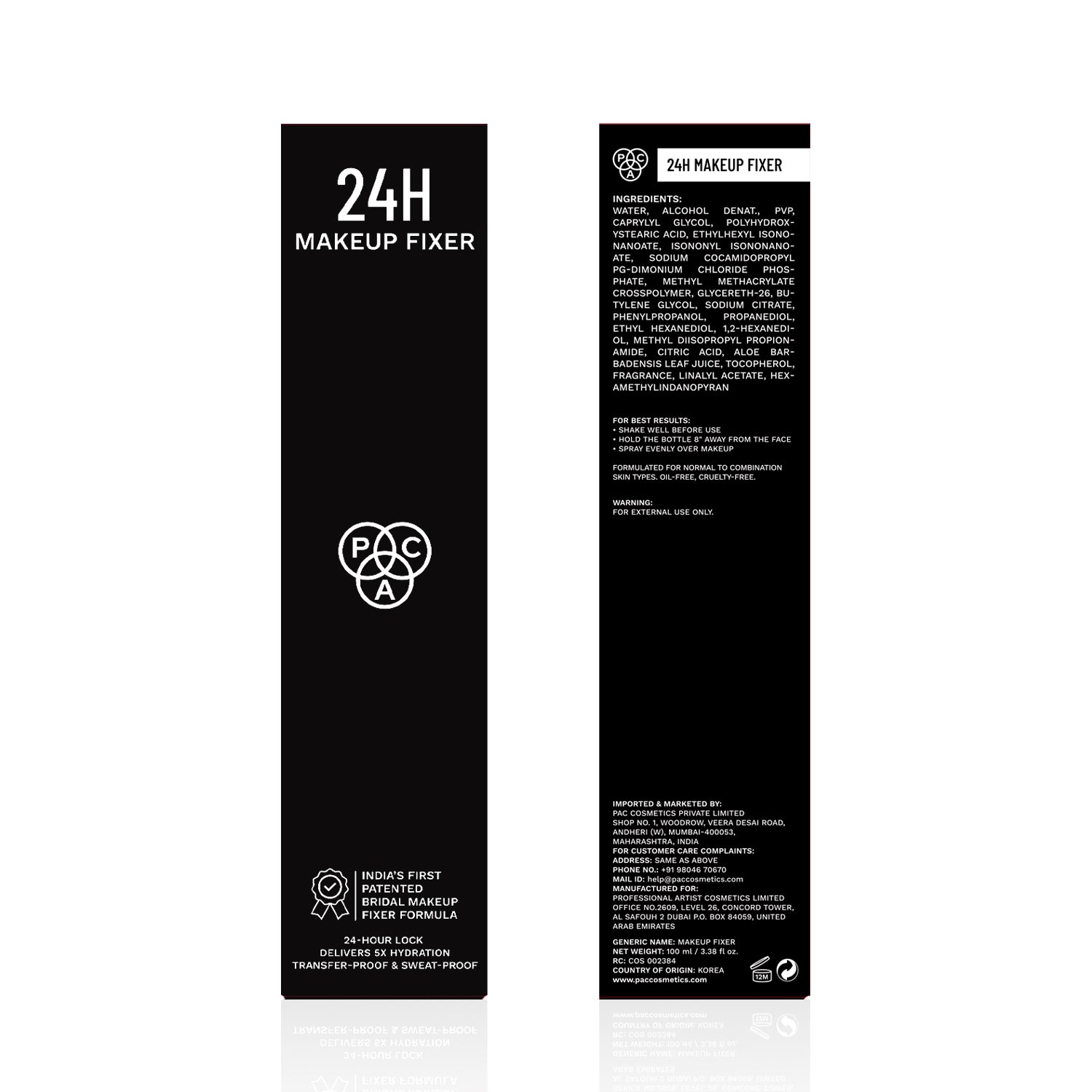 PAC Cosmetics 24H Makeup Fixer (118 ml)