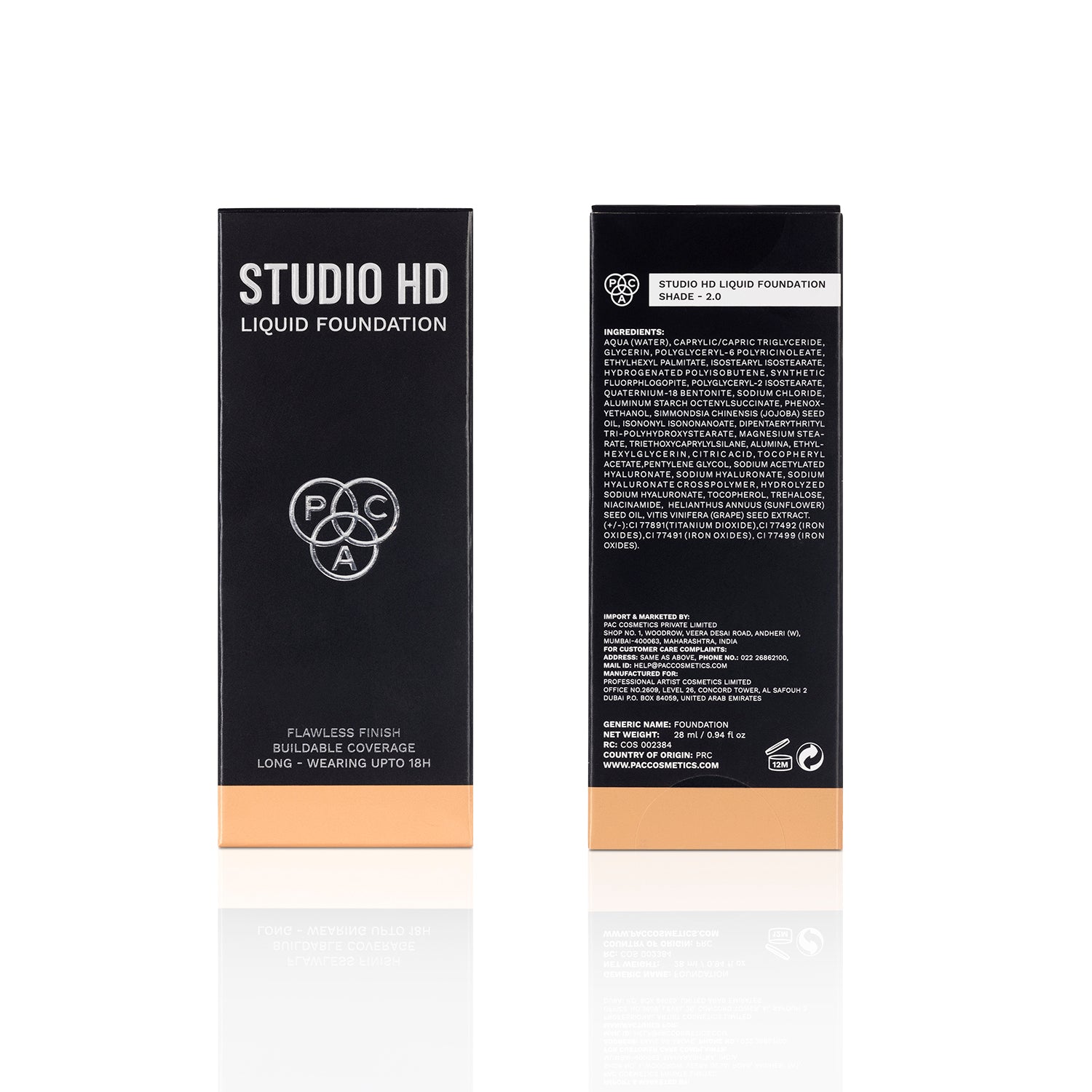 PAC Cosmetics Studio HD Liquid Foundation (28 ml) #Color_2