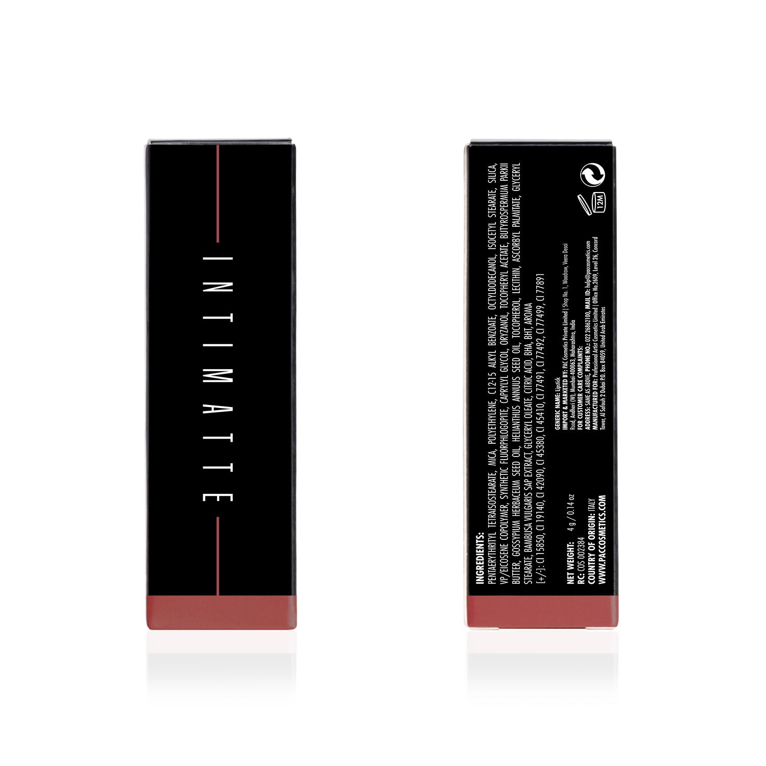 PAC Cosmetics Intimatte Lipstick (4g) #Color_Bloomer