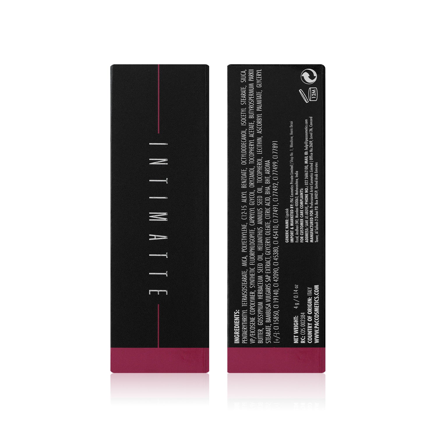 PAC Cosmetics Intimatte Lipstick (4g) #Color_Climax