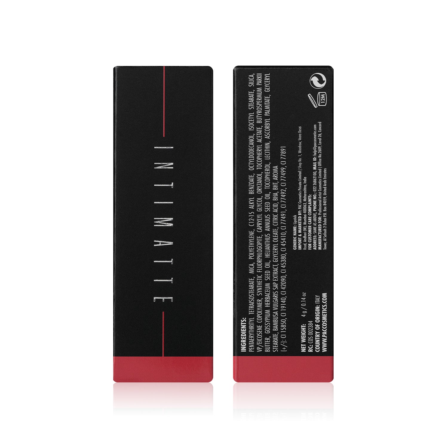 PAC Cosmetics Intimatte Lipstick (4g) #Color_I'm Yours