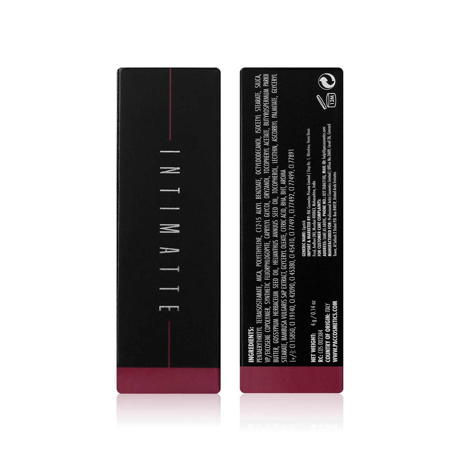 PAC Cosmetics Intimatte Lipstick (4g) #Color_On The Edge