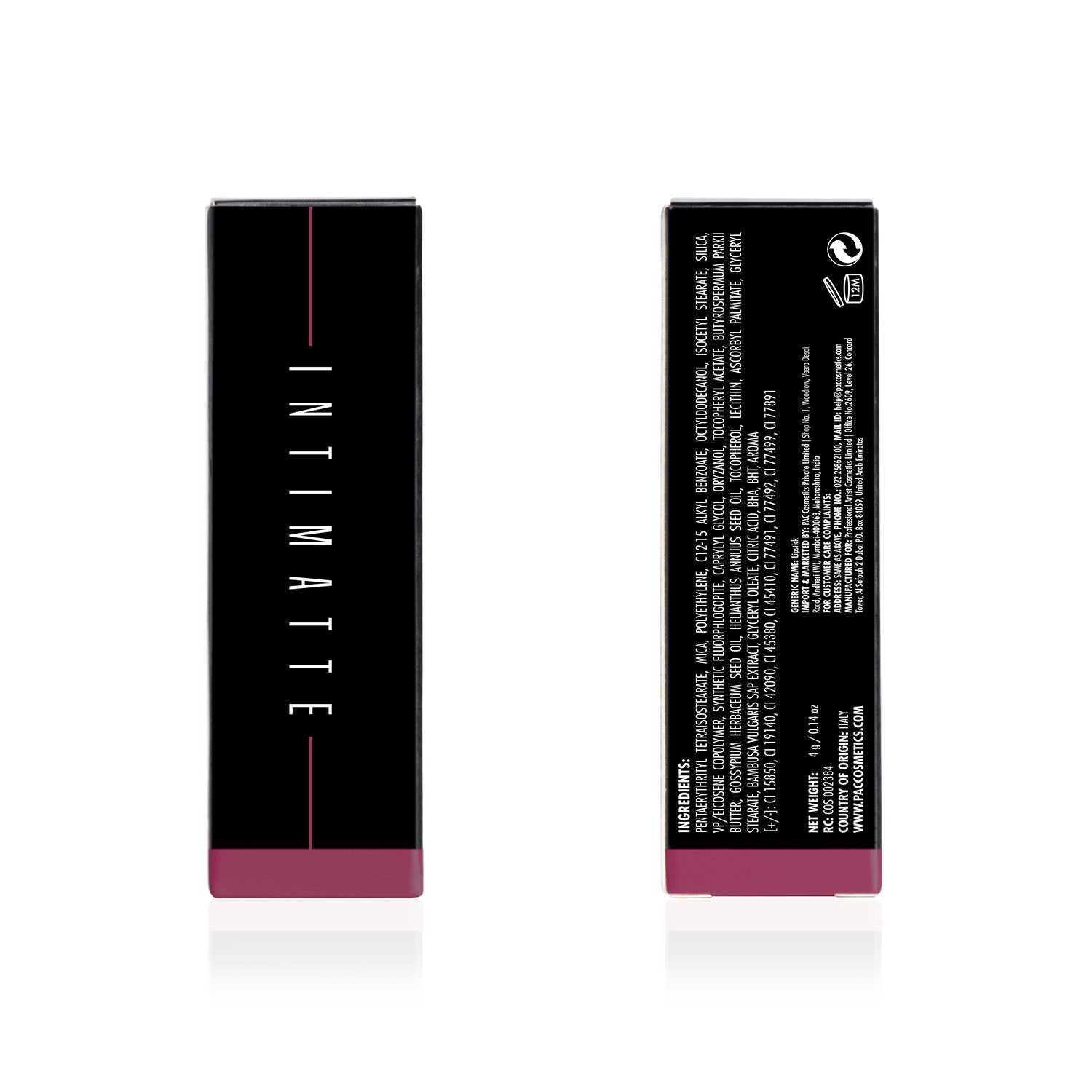 PAC Cosmetics Intimatte Lipstick (4g) #Color_On The Edge