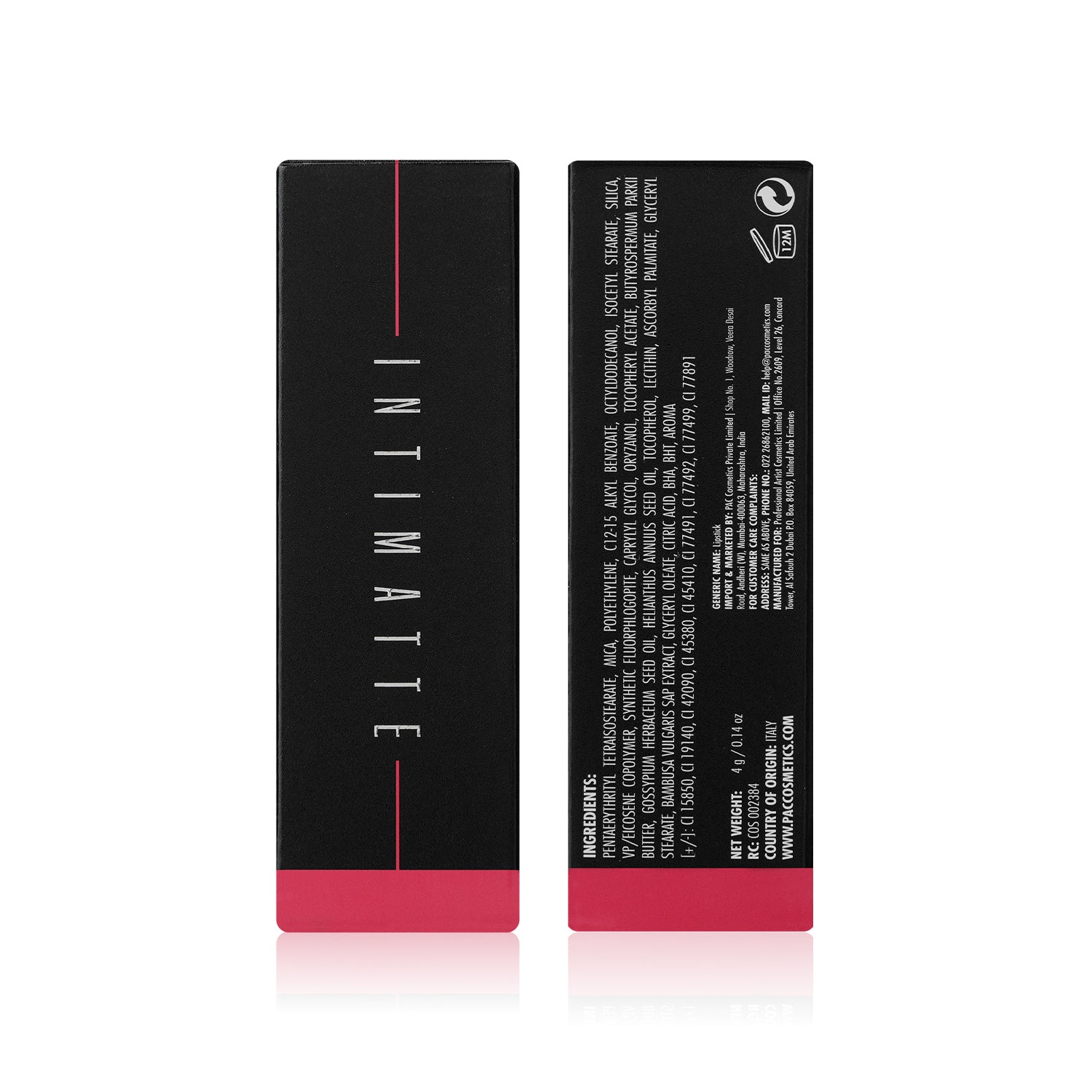 PAC Cosmetics Intimatte Lipstick (4g) #Color_Pinky Promise