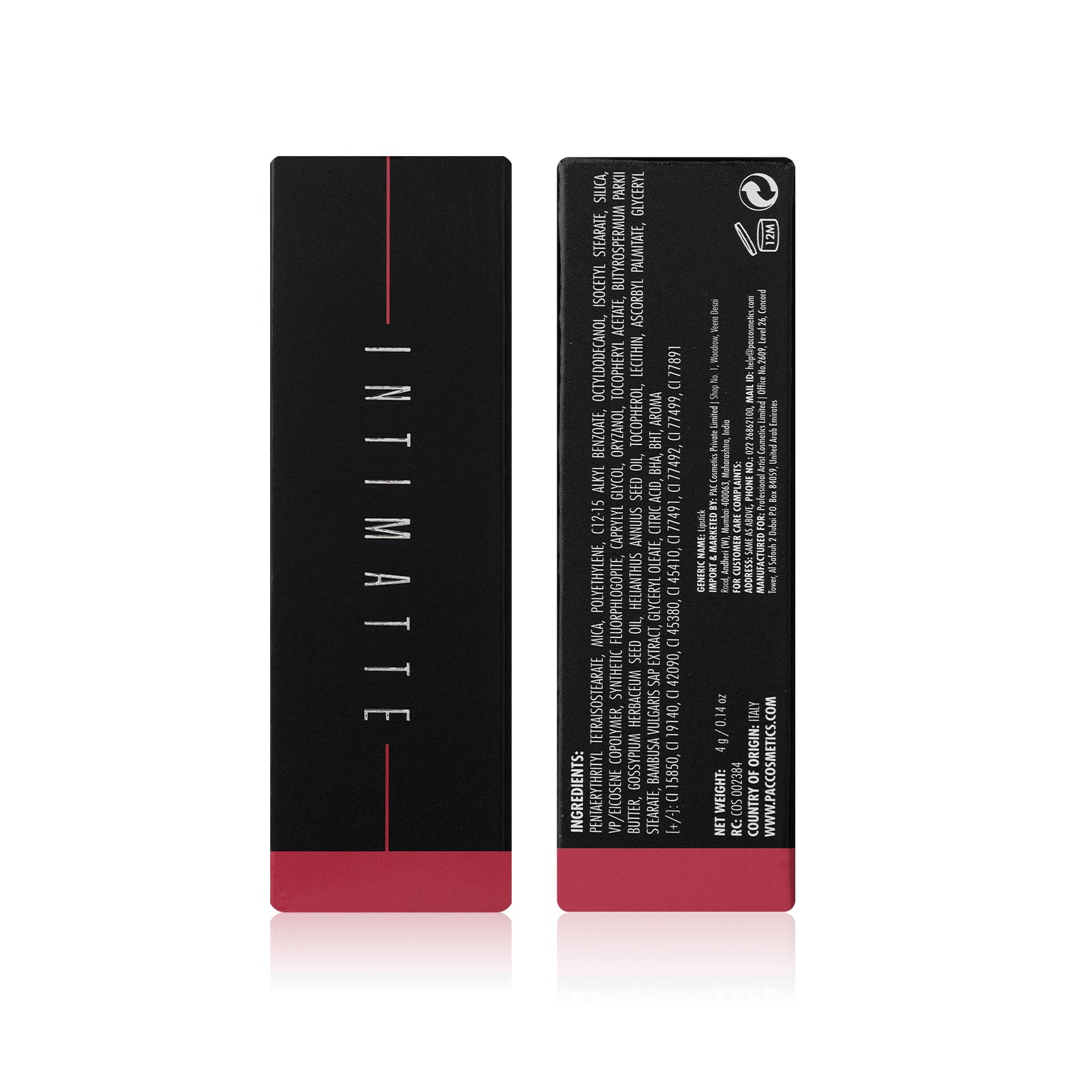 PAC Cosmetics Intimatte Lipstick (4g) #Color_Skip A Beat