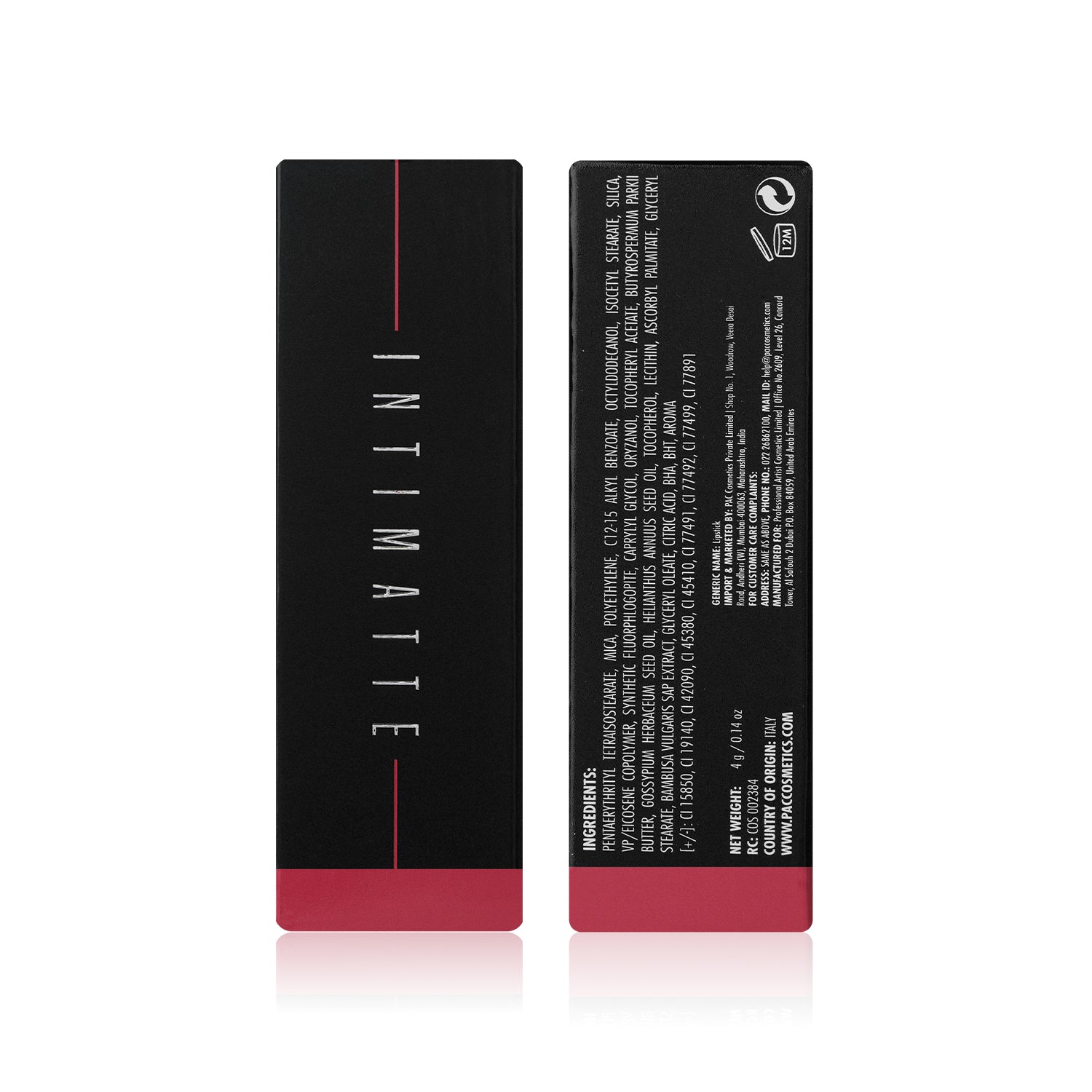 PAC Cosmetics Intimatte Lipstick (4g) #Color_The Brick Era