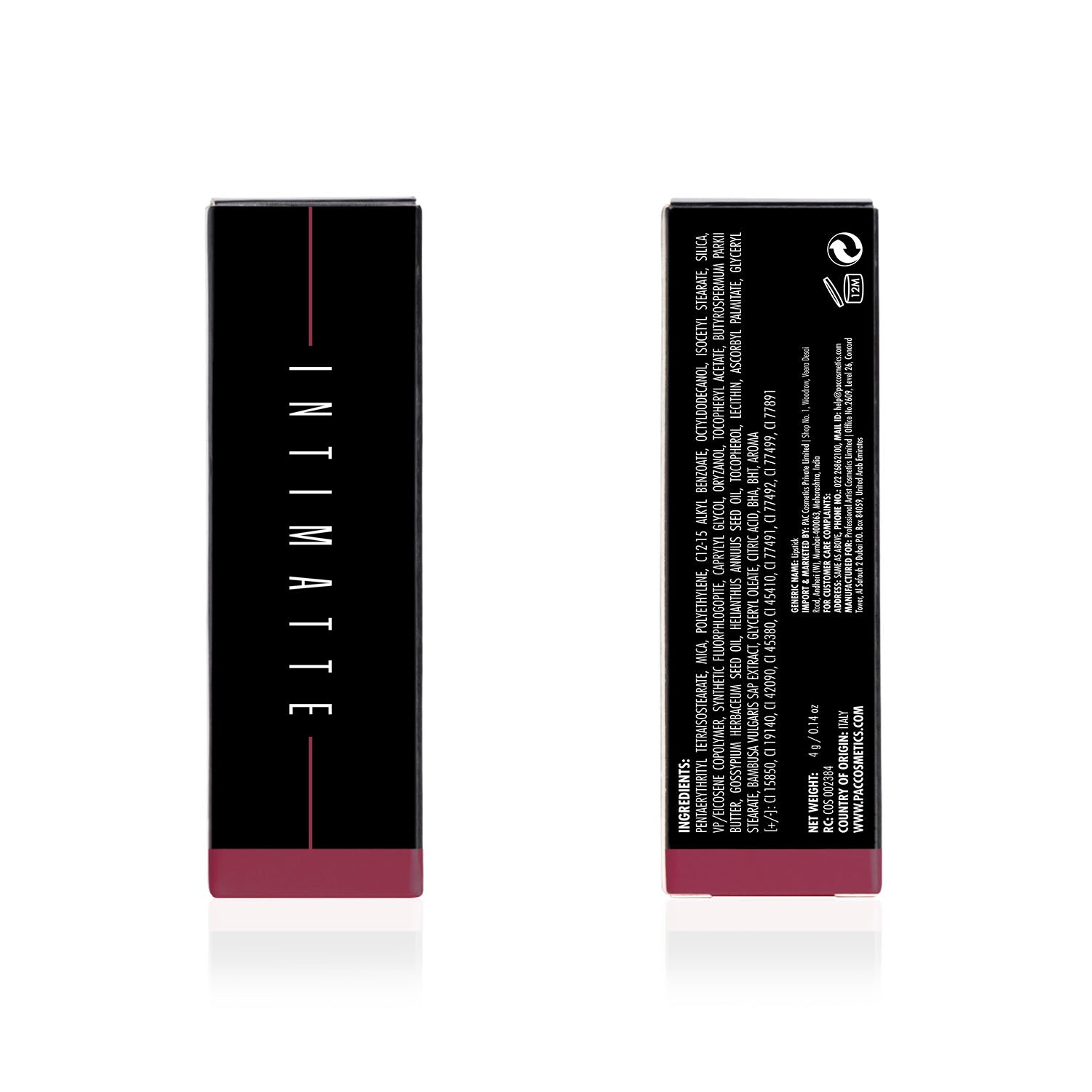 PAC Cosmetics Intimatte Lipstick (4g) #Color_The Only Exception
