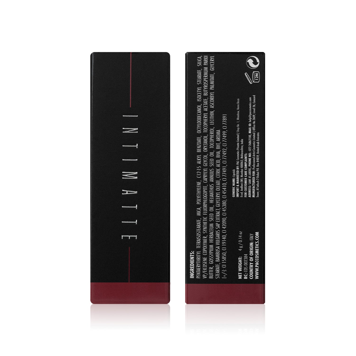 PAC Cosmetics Intimatte Lipstick (4g) #Color_Urban Wild