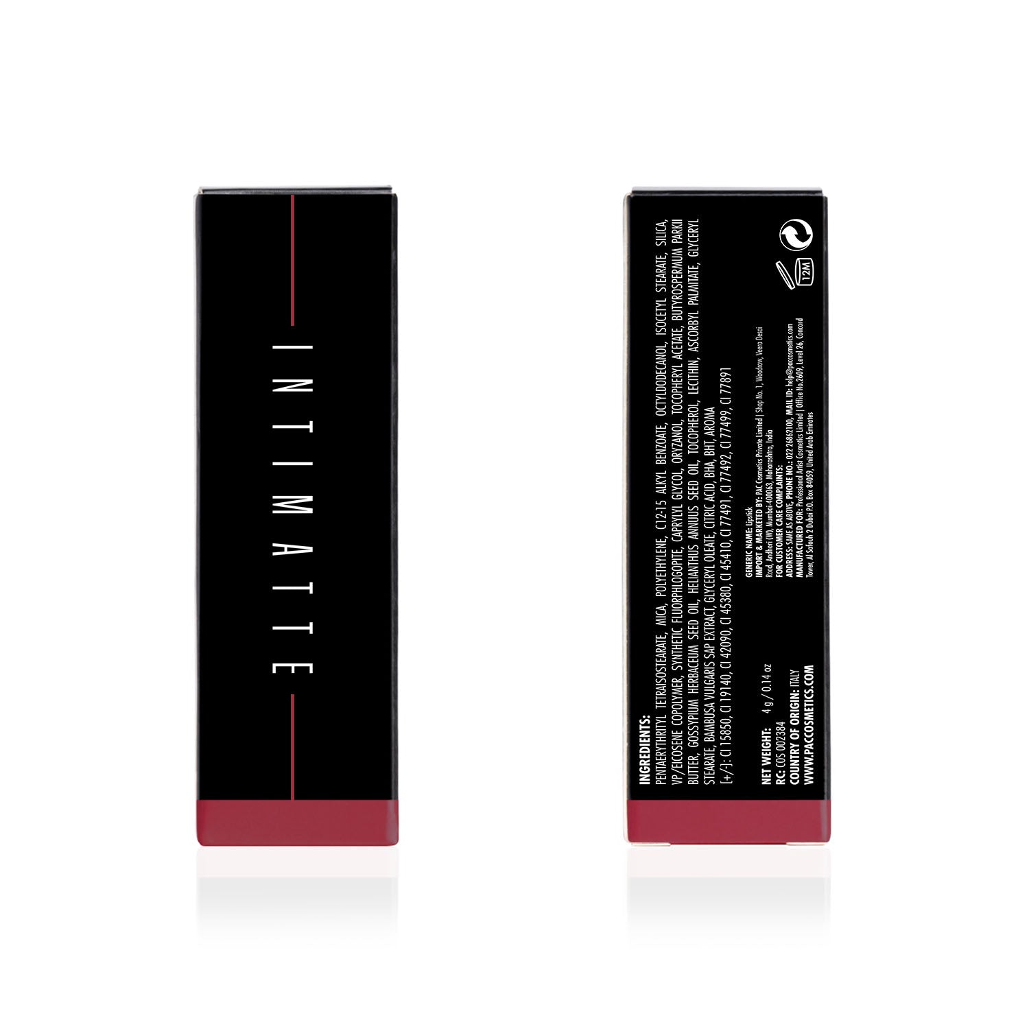PAC Cosmetics Intimatte Lipstick (4g) #Color_Urban Wild
