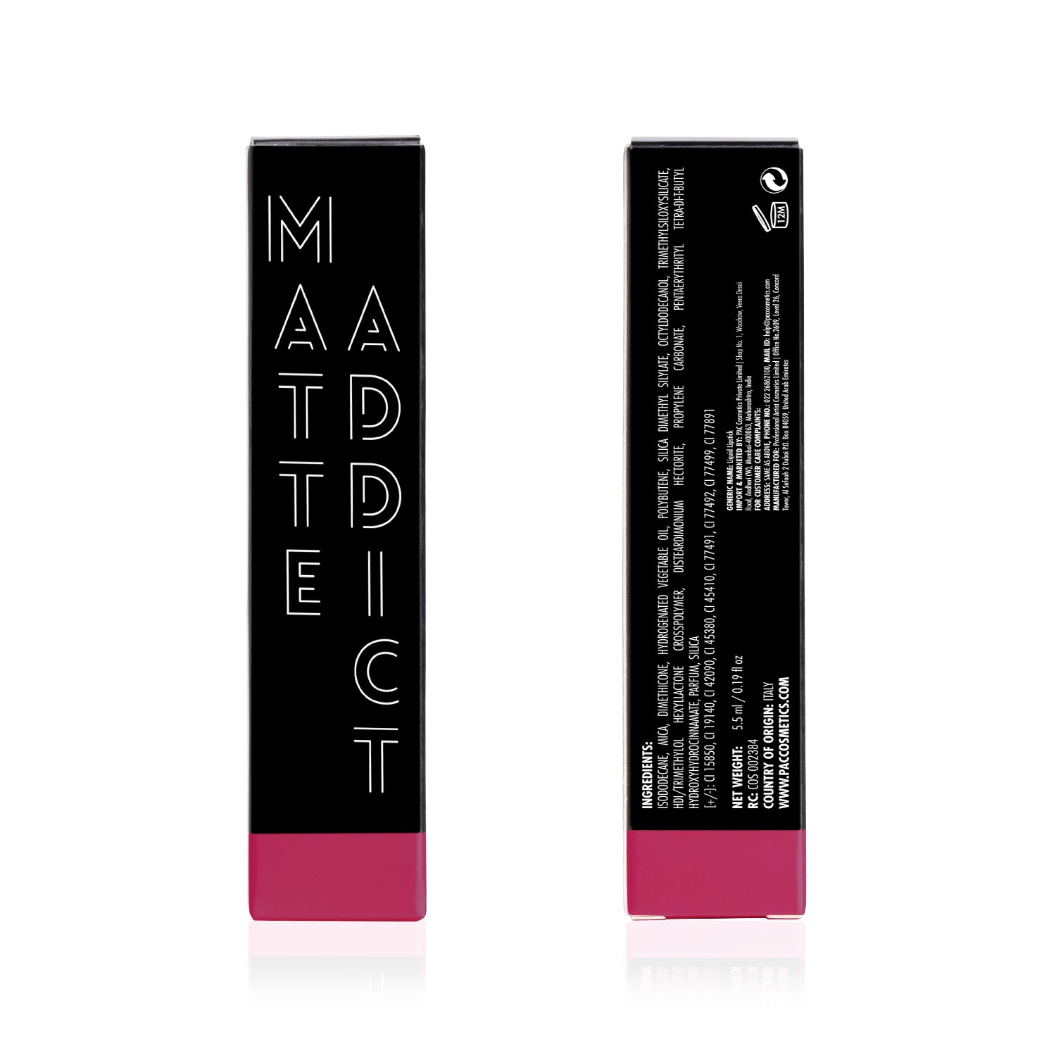 PAC Cosmetics Matte Addict #Size_5.5 ml+#Color_Cherry On Top