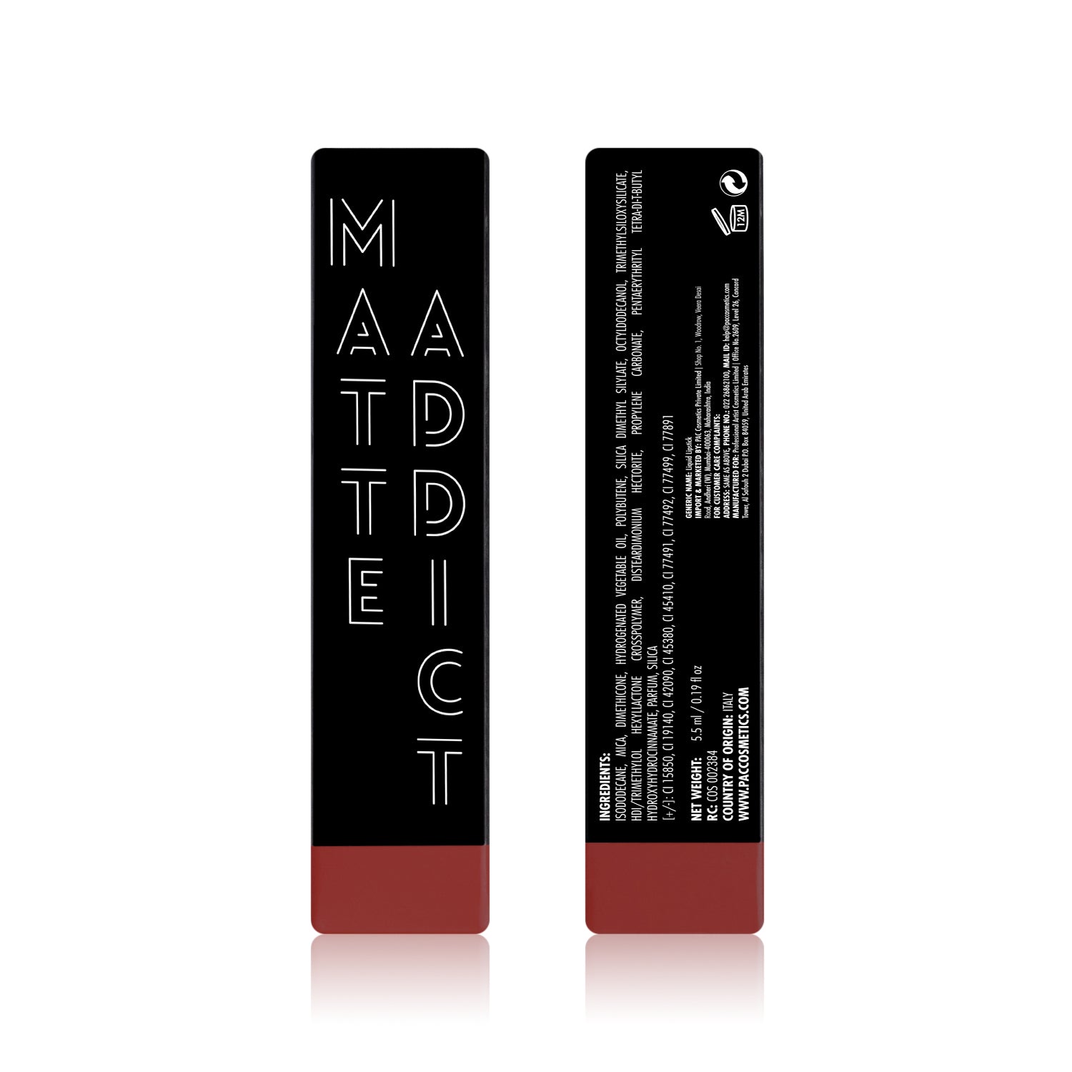 PAC Cosmetics Matte Addict #Size_5.5 ml+#Color_Killing Me Softly