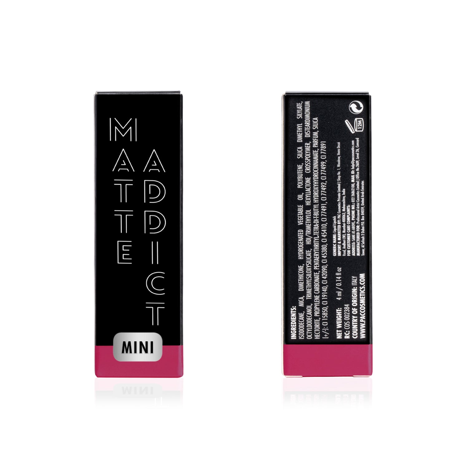 PAC Cosmetics Matte Addict #Size_4 ml+#Color_Cherry On Top