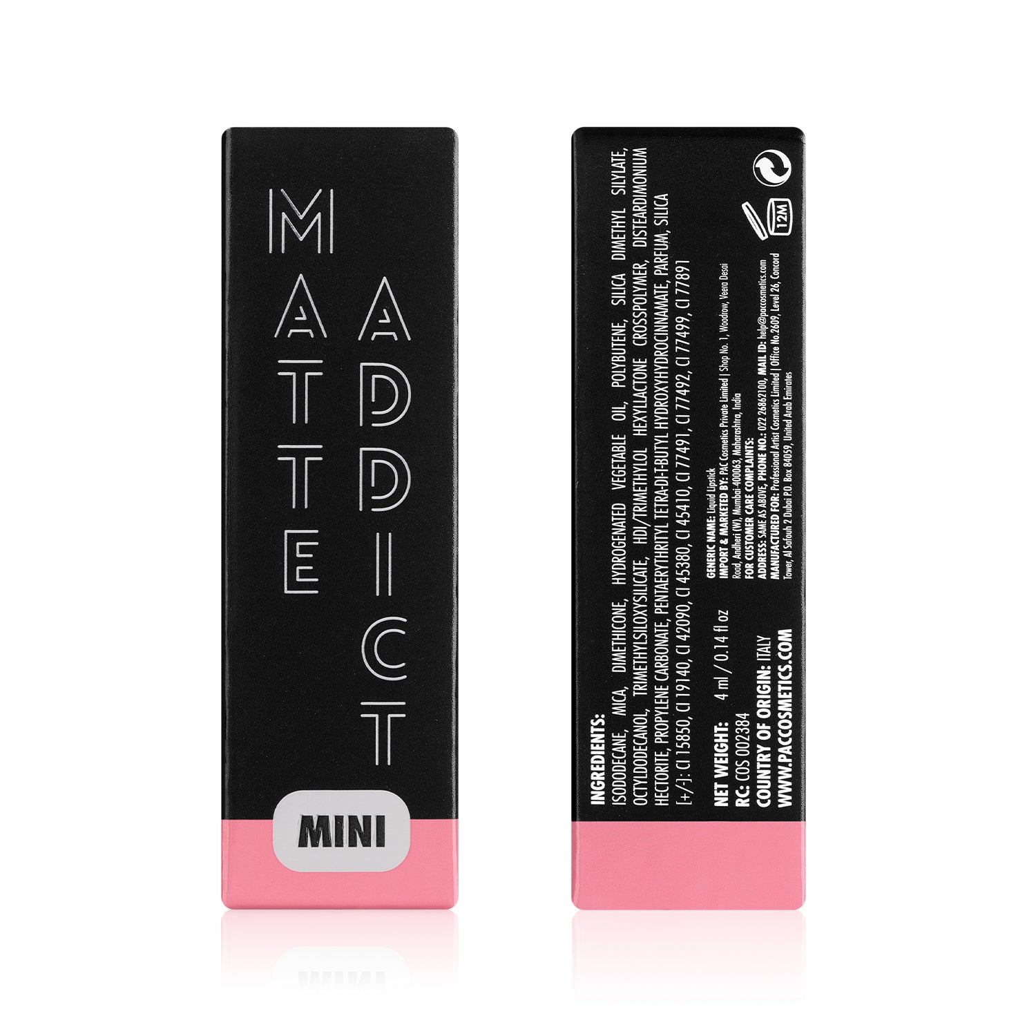 PAC Cosmetics Matte Addict #Size_4 ml+#Color_Pinch Of Posh