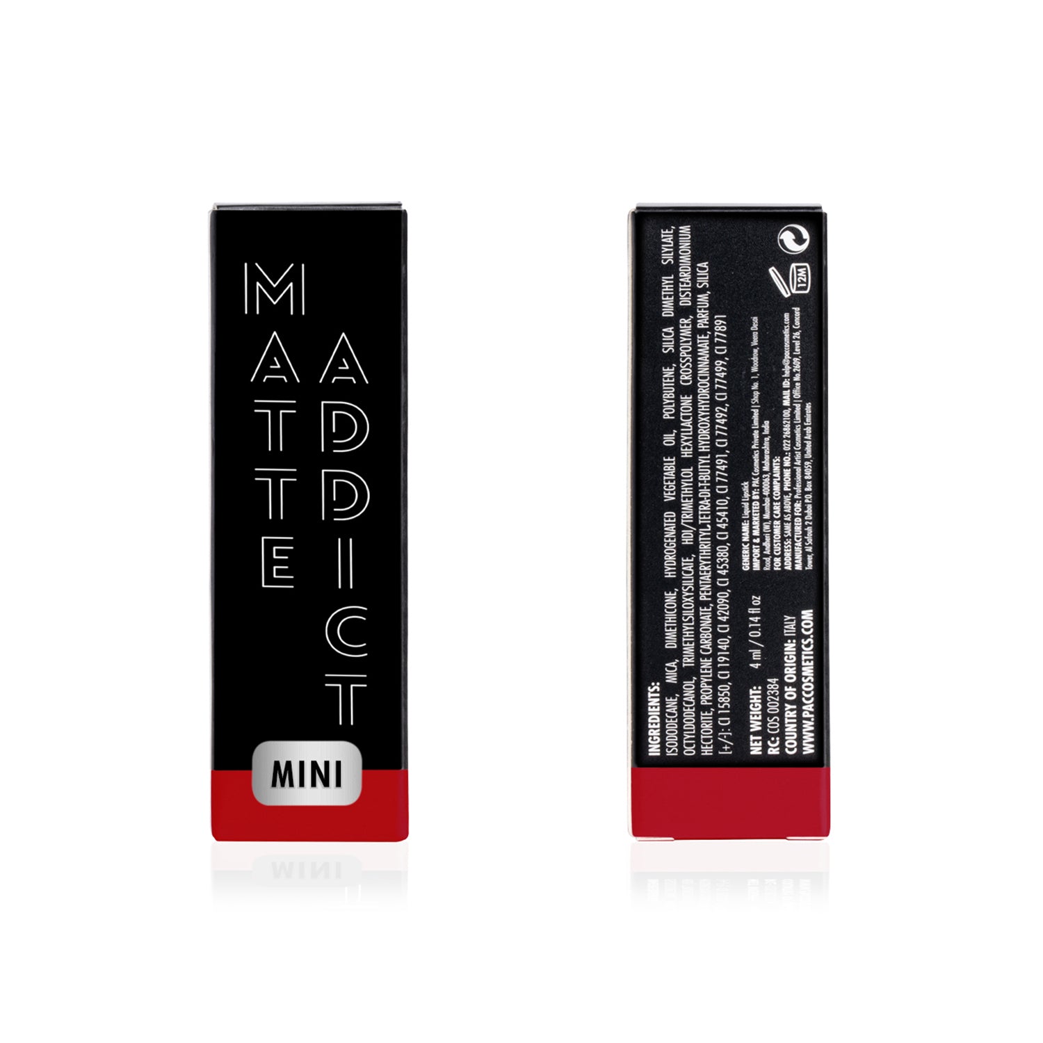 PAC Cosmetics Matte Addict #Size_4 ml+#Color_Red Me