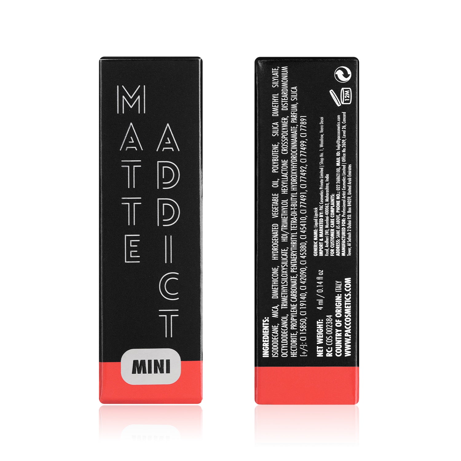 PAC Cosmetics Matte Addict #Size_4 ml+#Color_Red Me