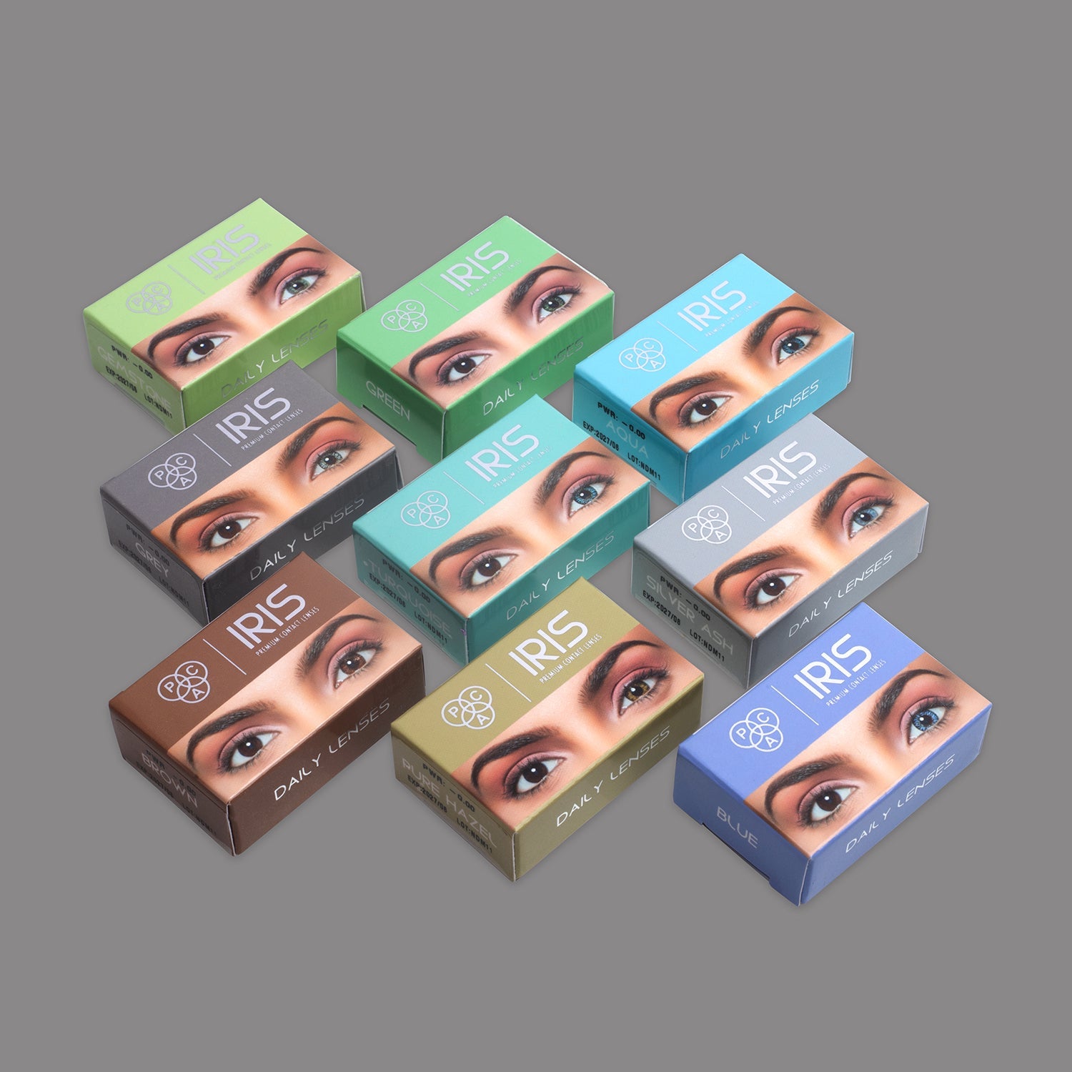 PAC Cosmetics IRIS Premium Contact Lenses (1 Pairs) #Color_Pure Hazel