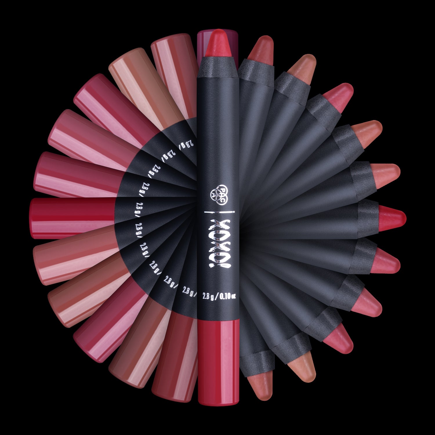 PAC Cosmetics XOXO Lip Crayon #Color_Bare Necessities